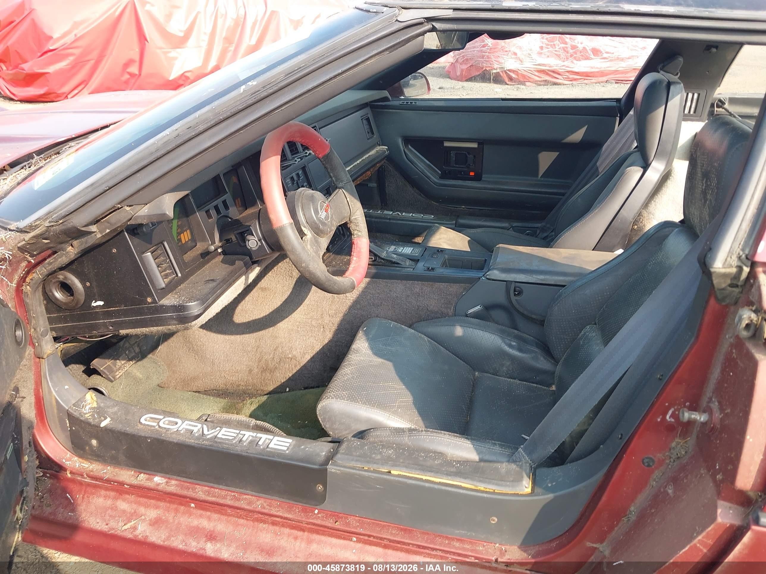 1986 Chevrolet Corvette   Red vin: 1G1YY0787G5127678