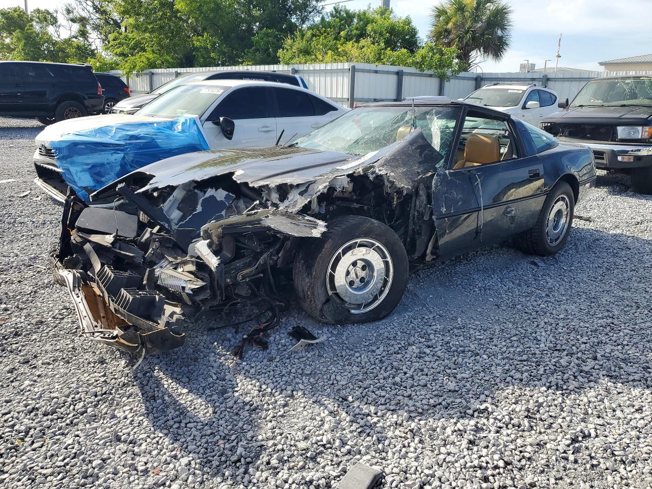 1985 Chevrolet Corvette Black vin: 1G1YY0788F5112590