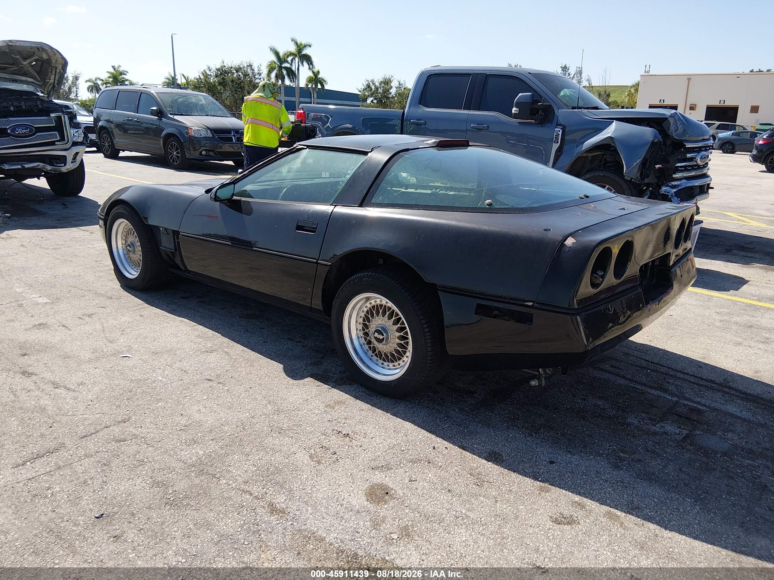 1986 Chevrolet Corvette   Black vin: 1G1YY0788G5105236