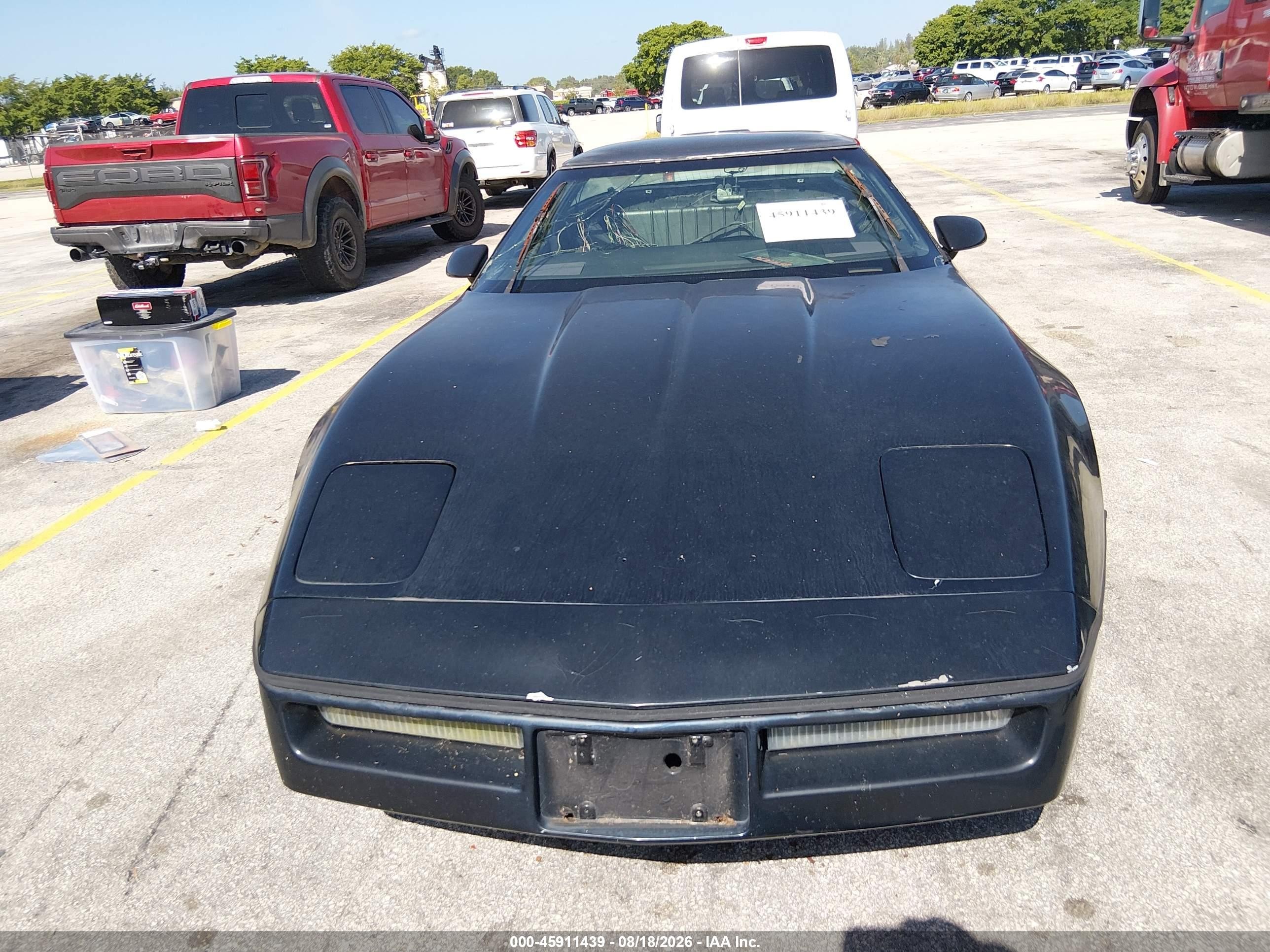 1986 Chevrolet Corvette   Black vin: 1G1YY0788G5105236