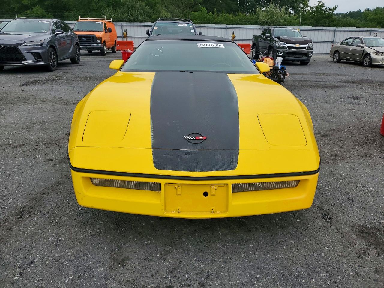 1986 Chevrolet Corvette Yellow vin: 1G1YY0789G5105049
