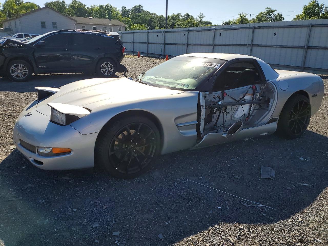 2003 Chevrolet Corvette Z06 Silver vin: 1G1YY12S135114850