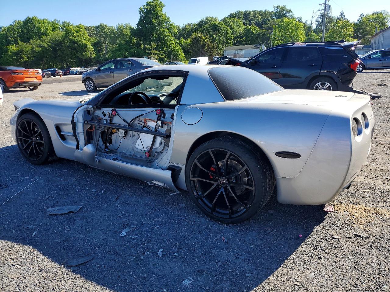 2003 Chevrolet Corvette Z06 Silver vin: 1G1YY12S135114850