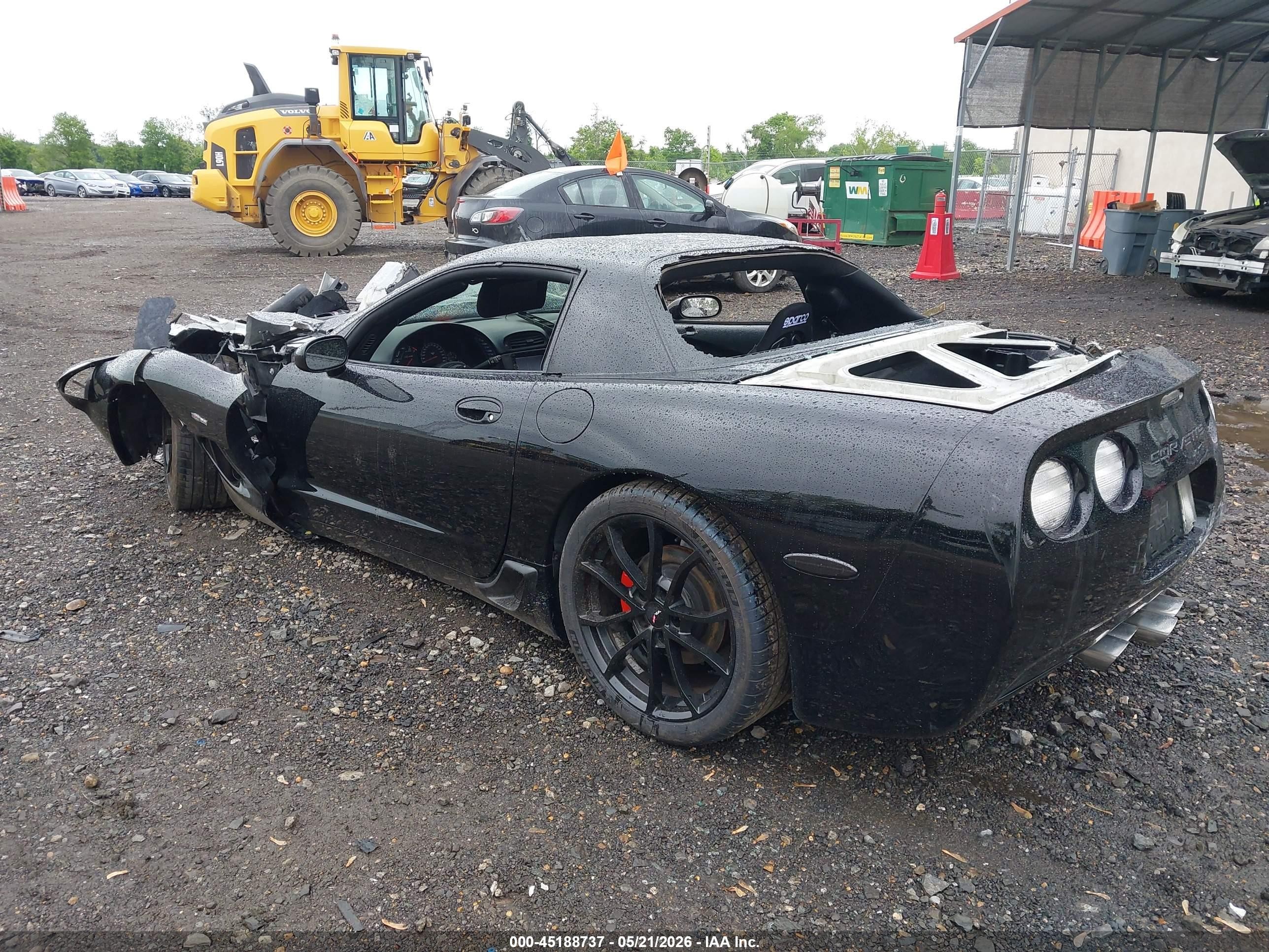 2003 Chevrolet Corvette Z06 Hardtop Black vin: 1G1YY12S235113738