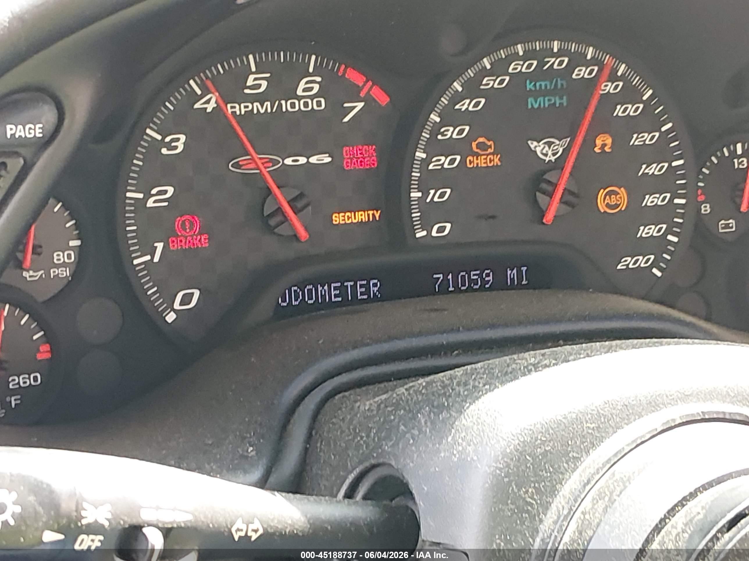 2003 Chevrolet Corvette Z06 Hardtop Black vin: 1G1YY12S235113738