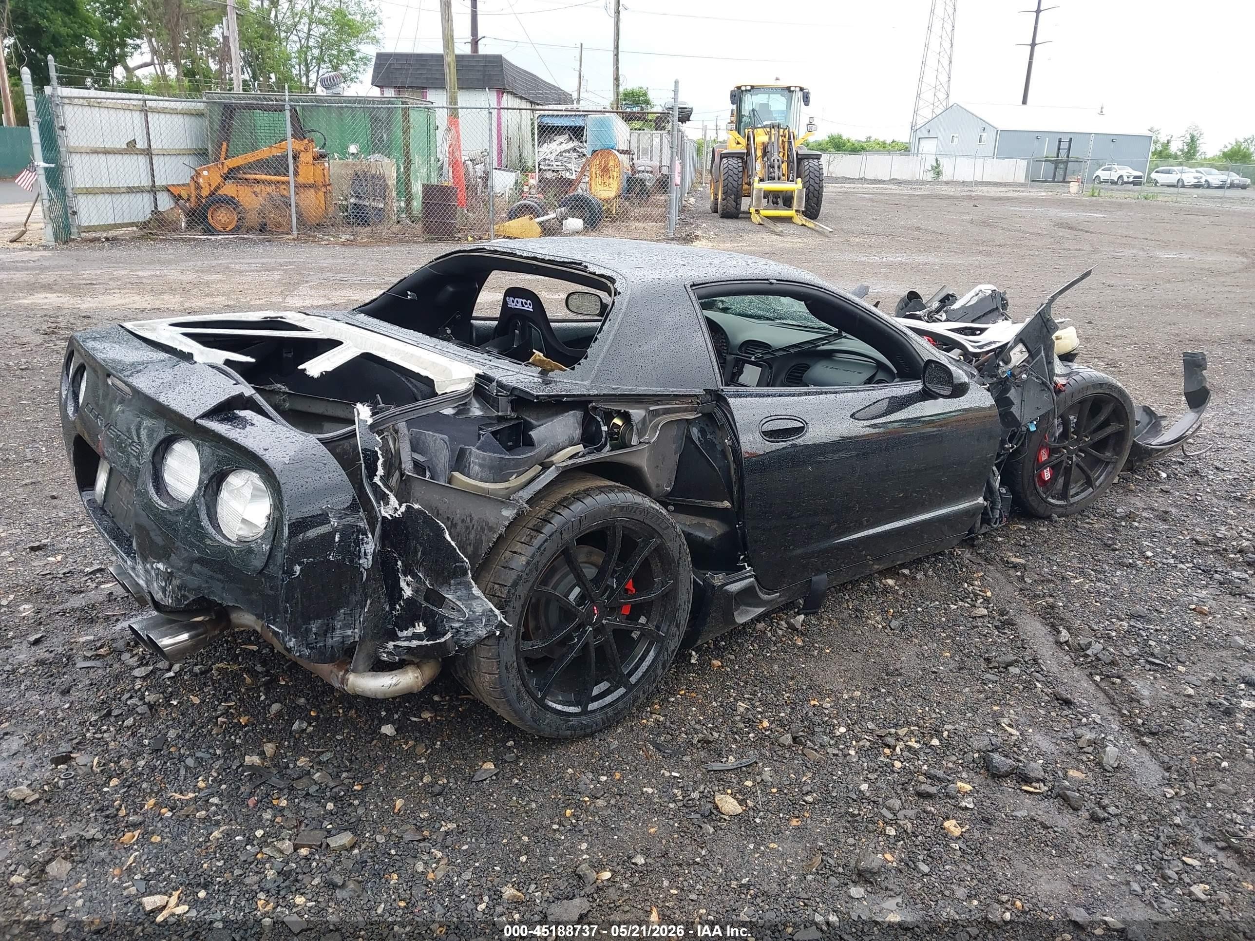 2003 Chevrolet Corvette Z06 Hardtop Black vin: 1G1YY12S235113738