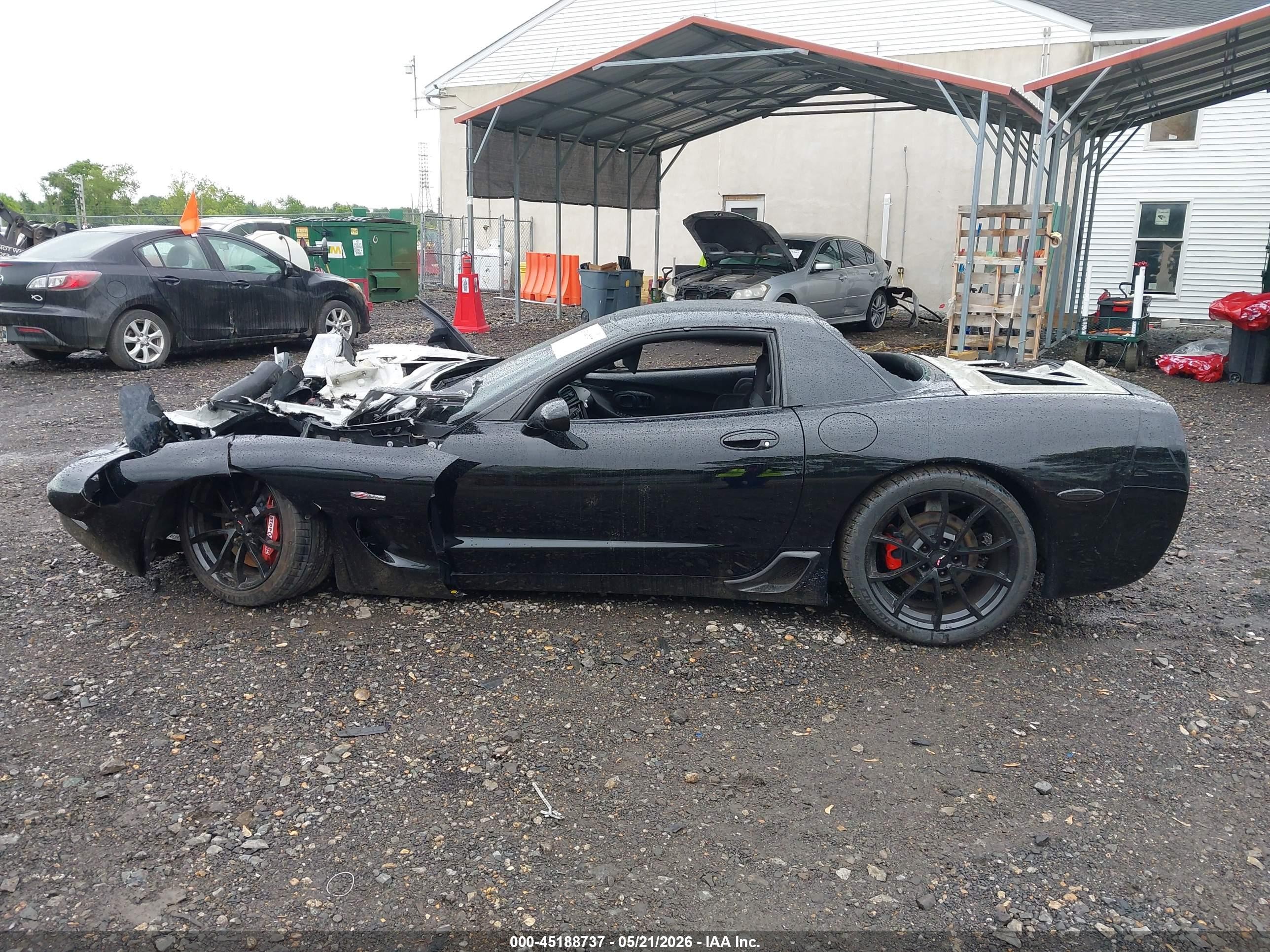 2003 Chevrolet Corvette Z06 Hardtop Black vin: 1G1YY12S235113738