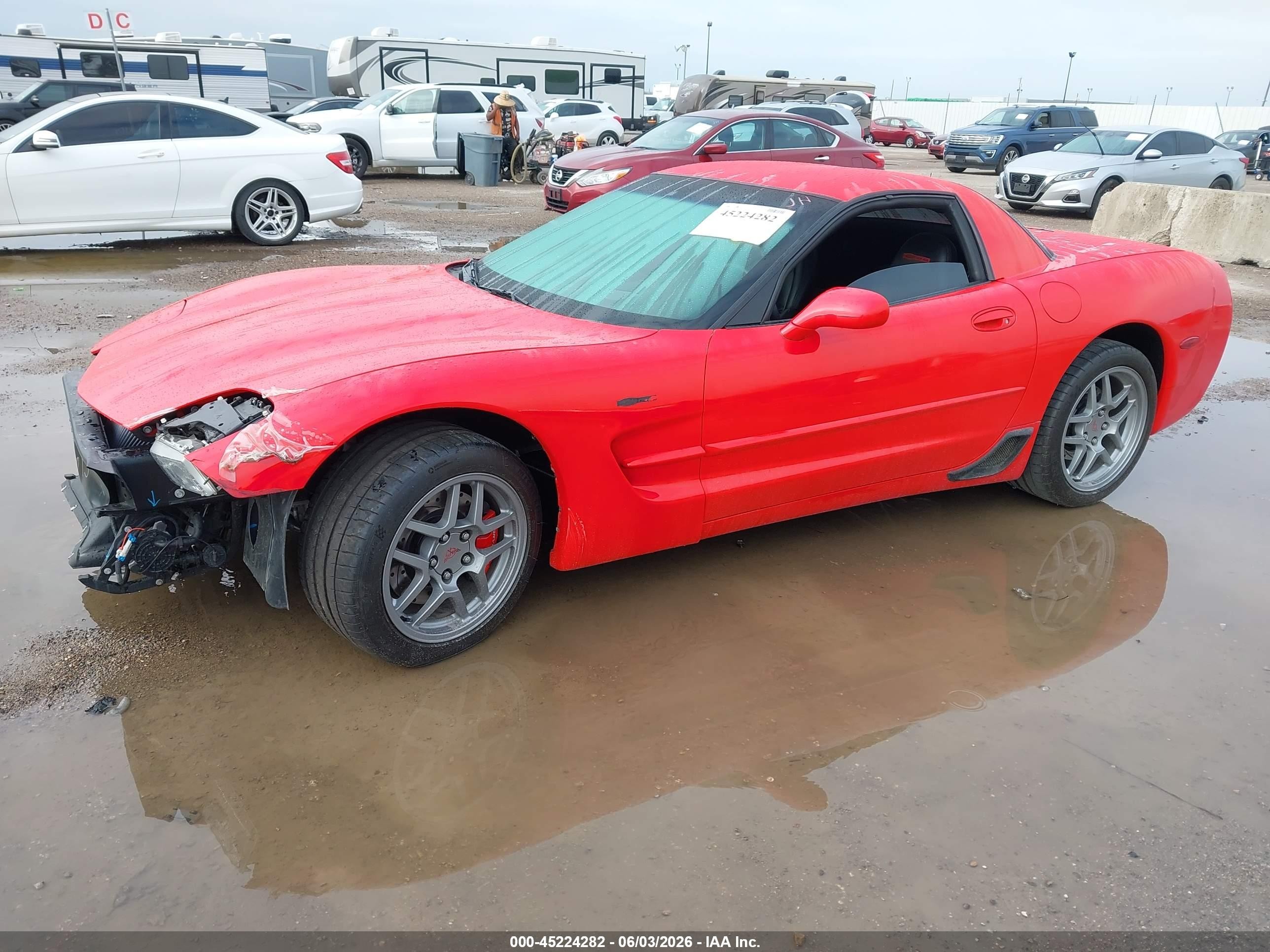 2004 Chevrolet Corvette Z06 Hardtop Red vin: 1G1YY12S245111845