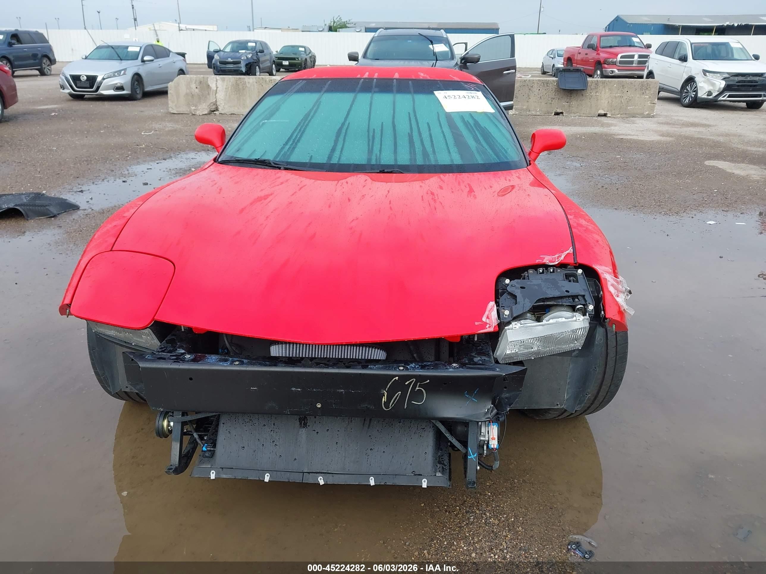 2004 Chevrolet Corvette Z06 Hardtop Red vin: 1G1YY12S245111845