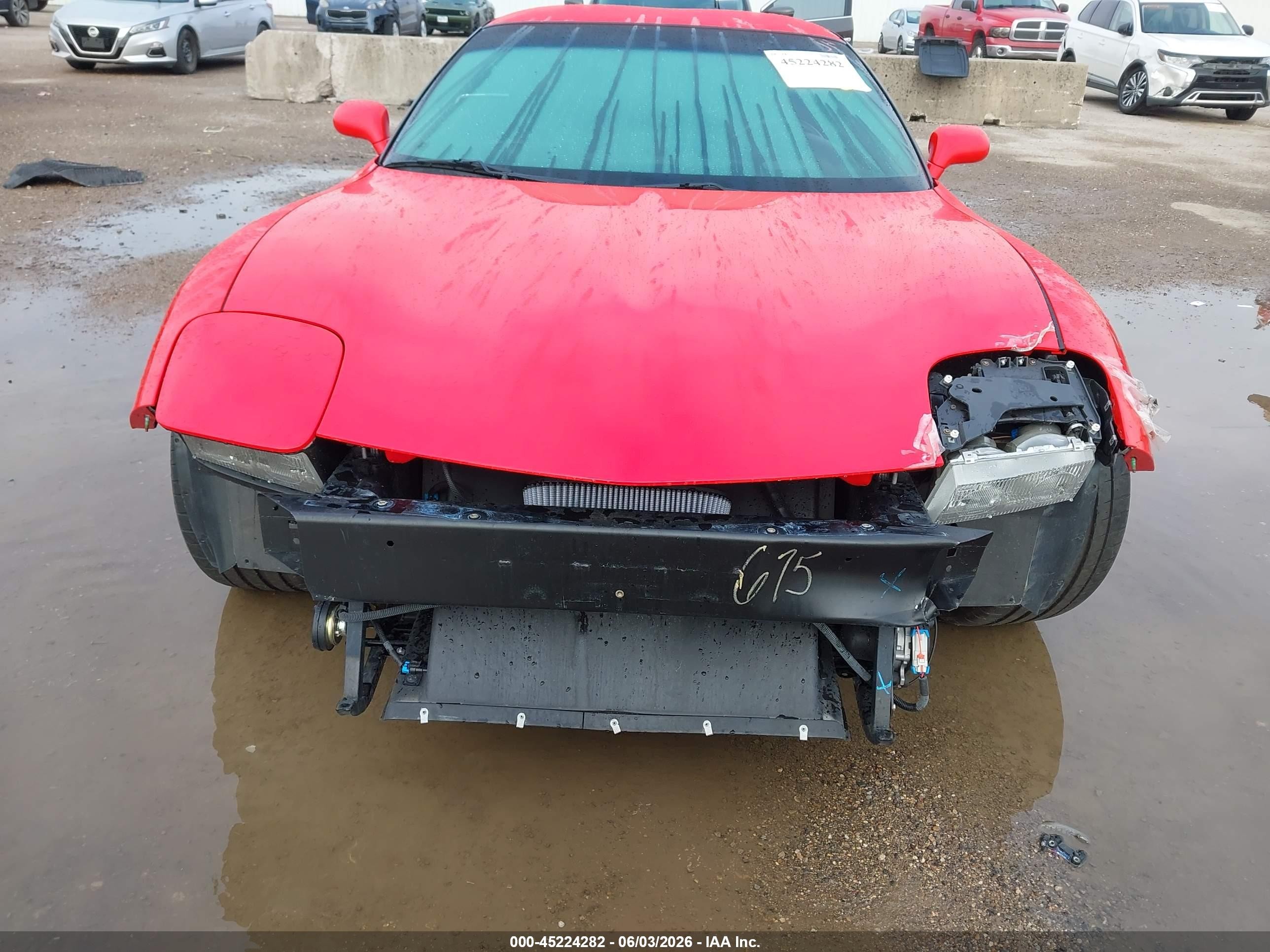 2004 Chevrolet Corvette Z06 Hardtop Red vin: 1G1YY12S245111845