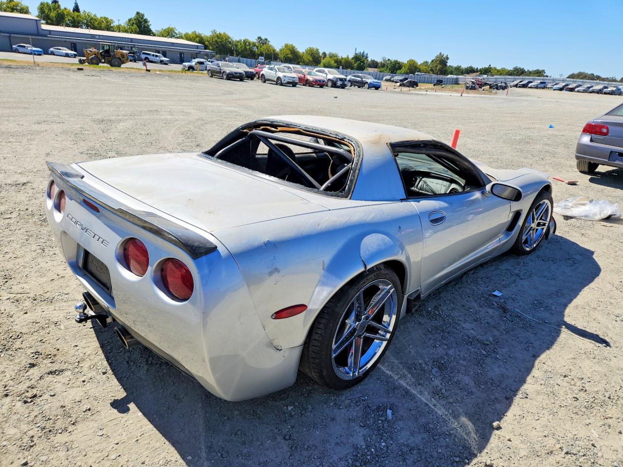 2002 Chevrolet Corvette Z06 Silver vin: 1G1YY12S425120124