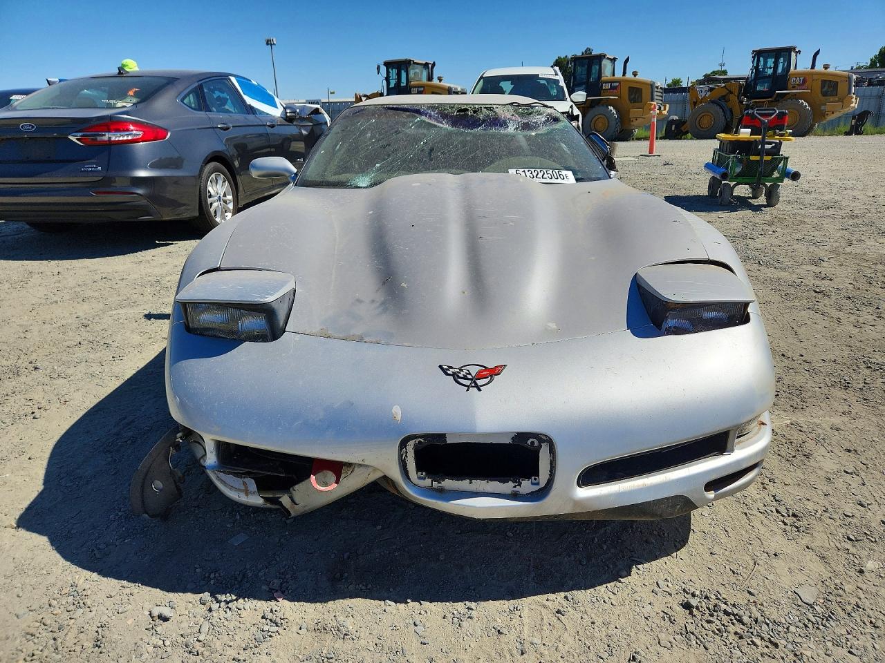2002 Chevrolet Corvette Z06 Silver vin: 1G1YY12S425120124
