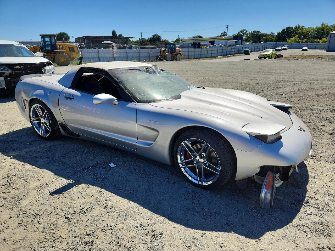 2002 Chevrolet Corvette Z06 Silver vin: 1G1YY12S425120124
