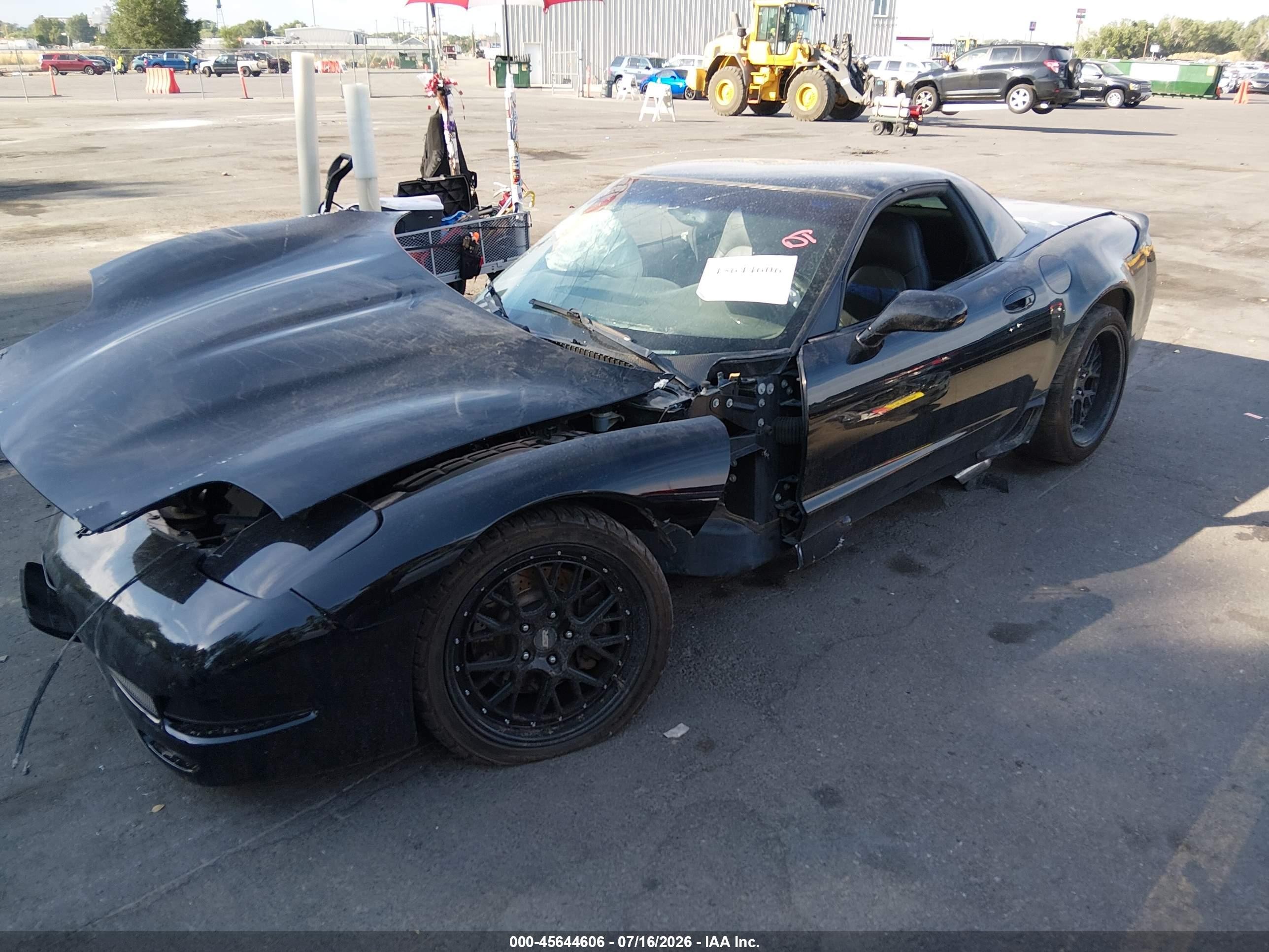 2001 Chevrolet Corvette Z06 Hardtop Черный vin: 1G1YY12S715123145