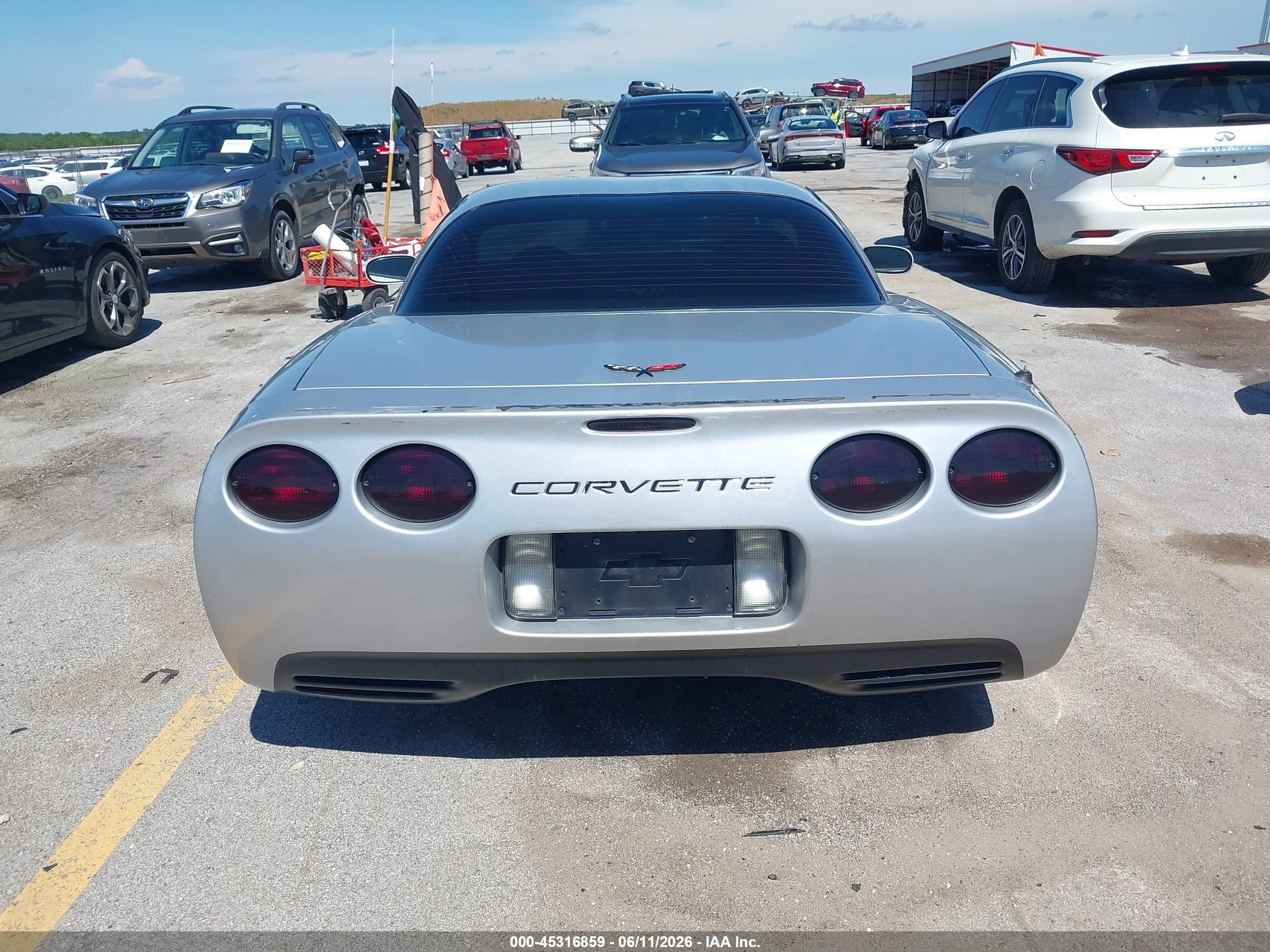 2002 Chevrolet Corvette Z06 Hardtop Silver vin: 1G1YY12S825108137