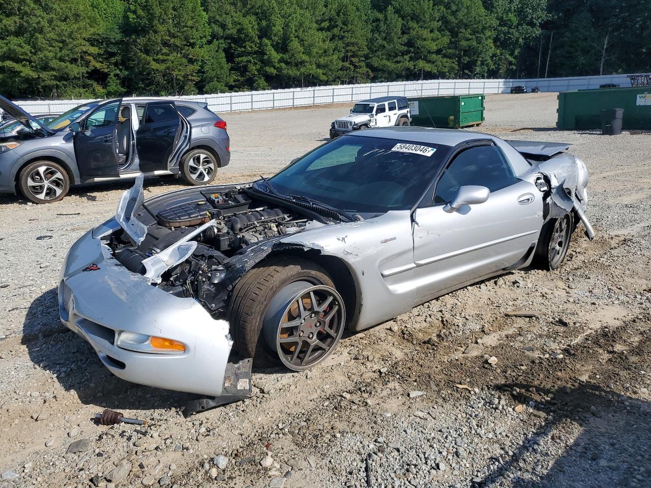 2001 Chevrolet Corvette Gray vin: 1G1YY12SX15116156