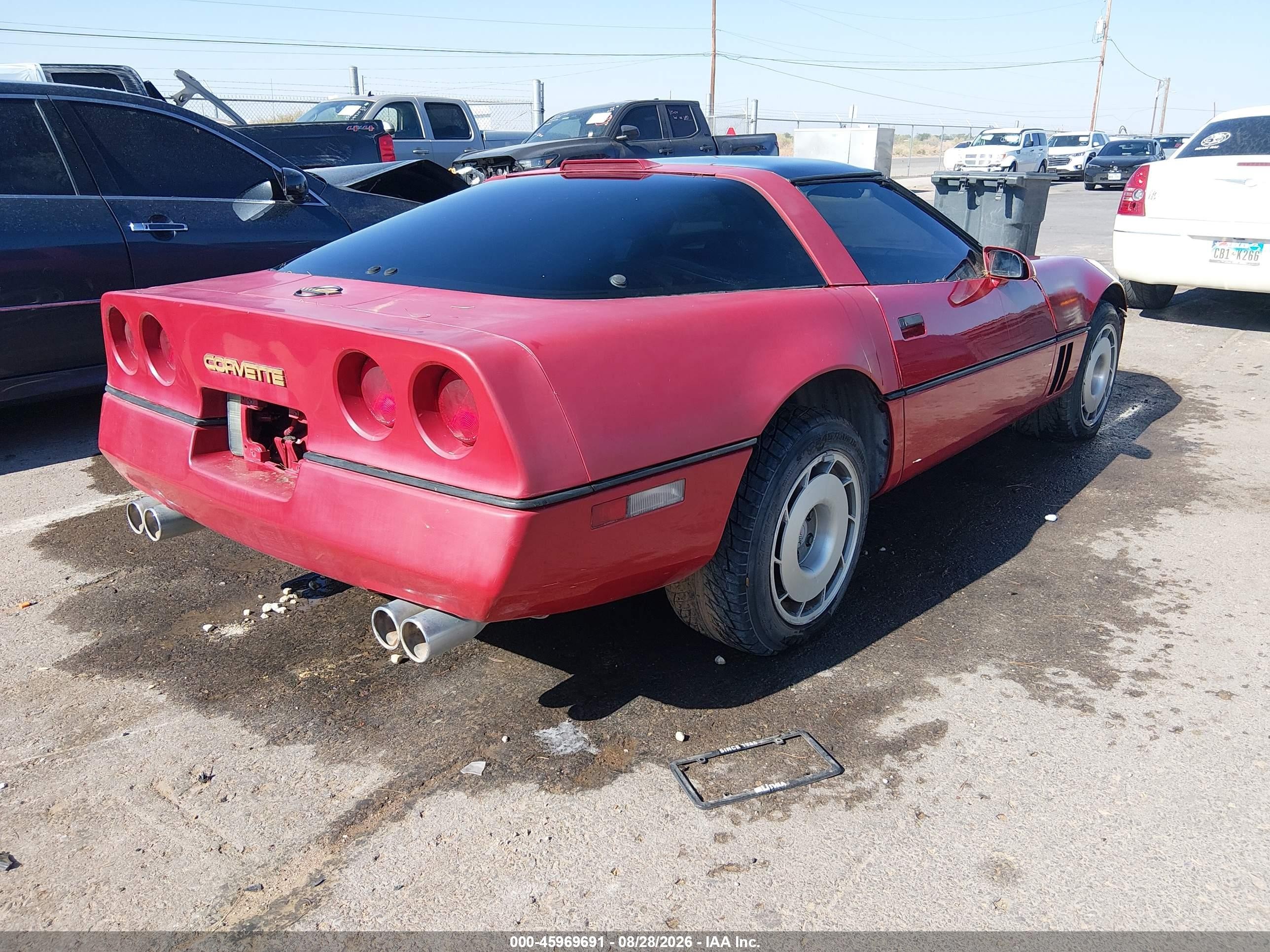 1987 Chevrolet Corvette   Red vin: 1G1YY2180H5108587