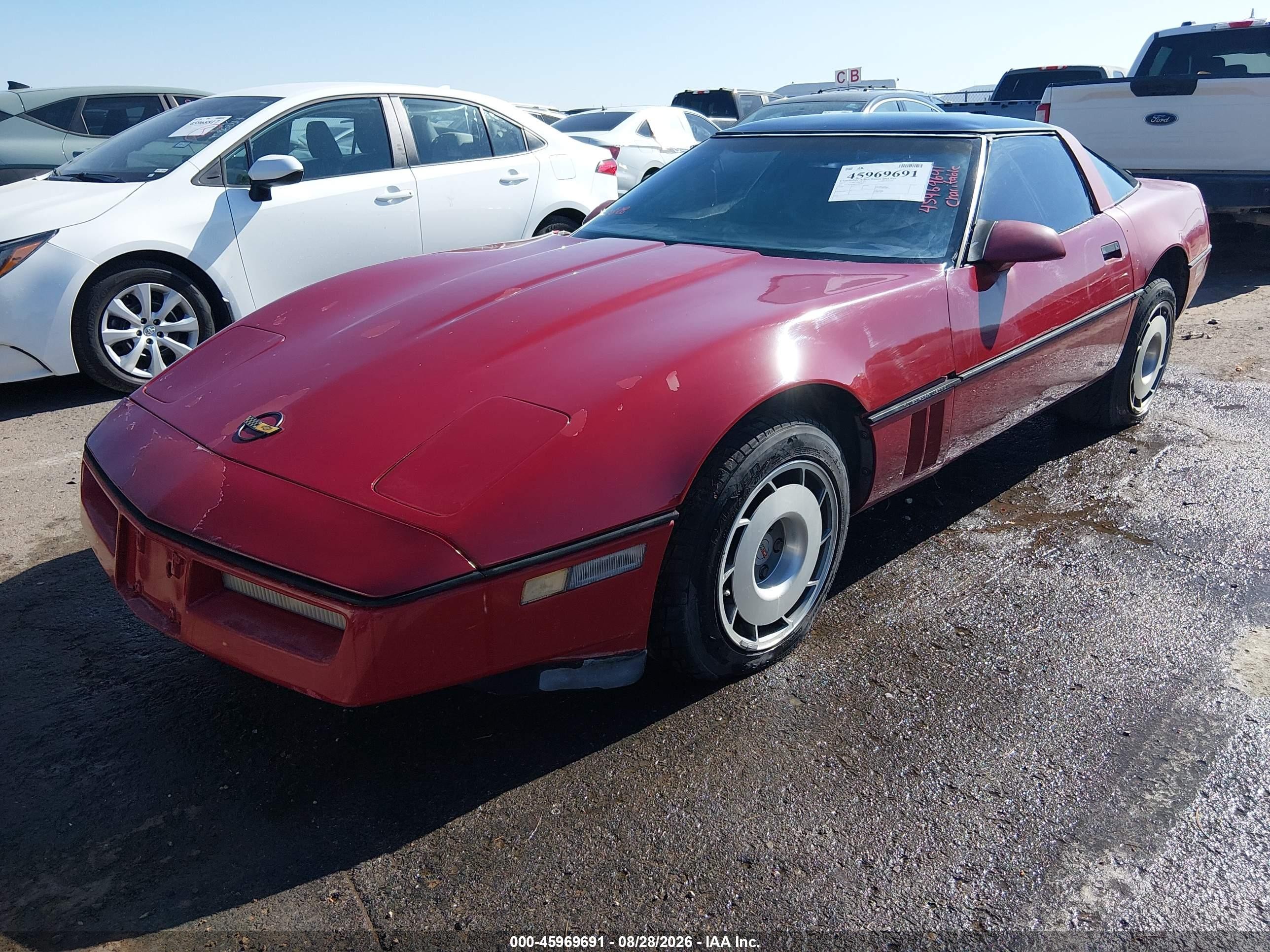 1987 Chevrolet Corvette   Red vin: 1G1YY2180H5108587