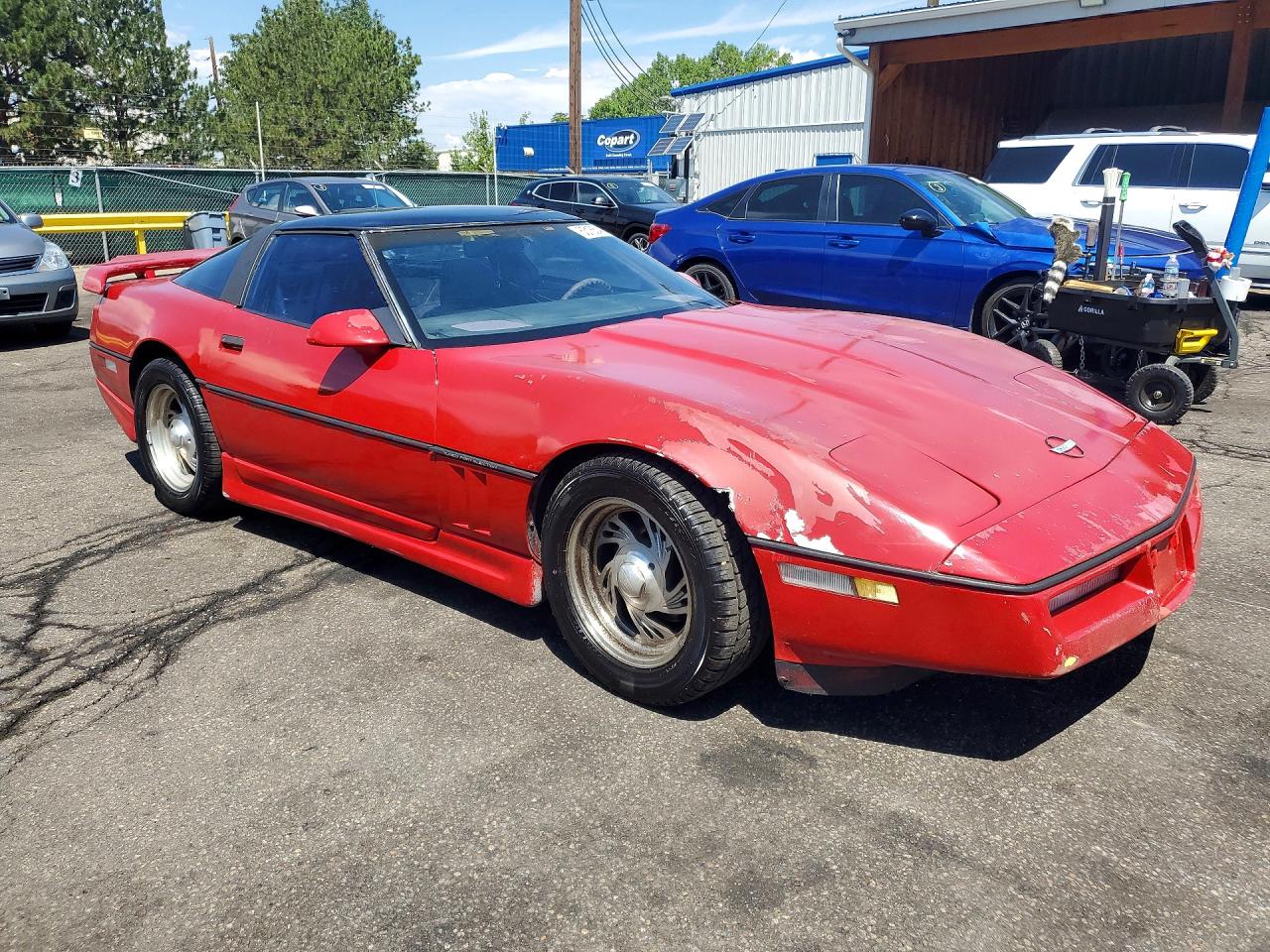 1987 Chevrolet Corvette Red vin: 1G1YY2180H5112185
