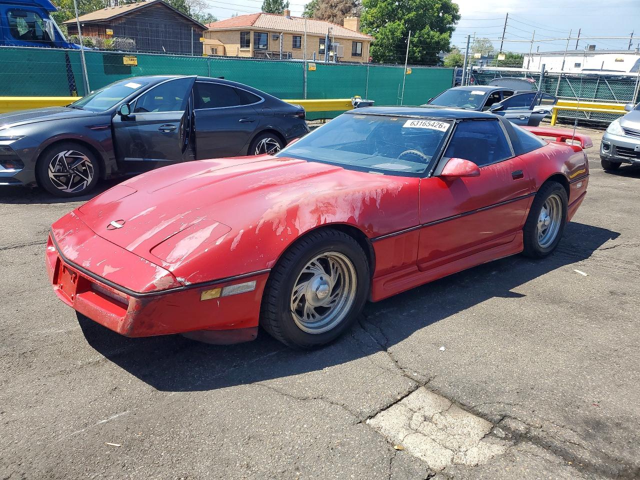 1987 Chevrolet Corvette Red vin: 1G1YY2180H5112185
