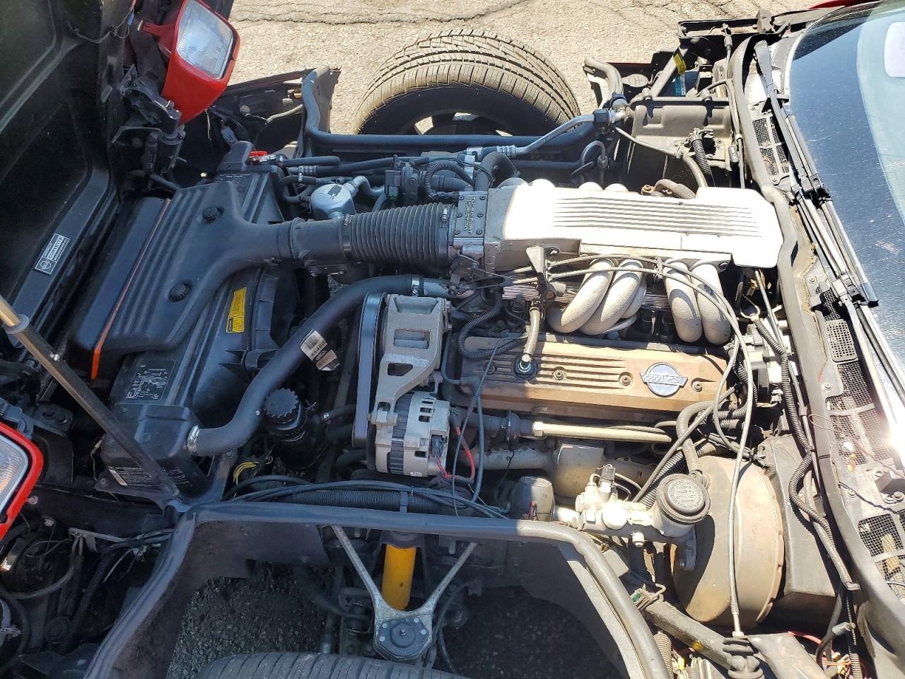 1987 Chevrolet Corvette Red vin: 1G1YY2180H5112185