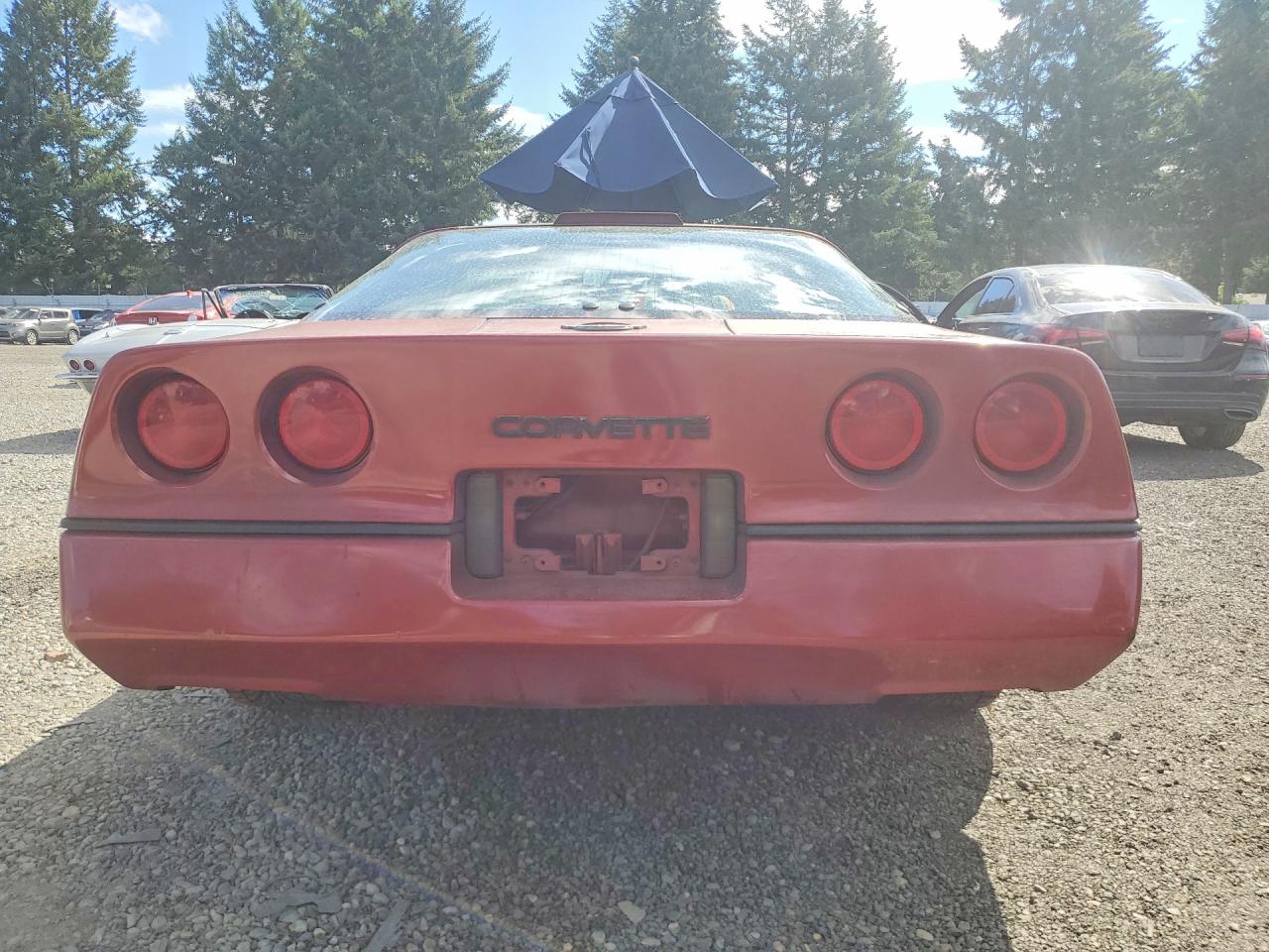 1987 Chevrolet Corvette Maroon vin: 1G1YY2181H5114950