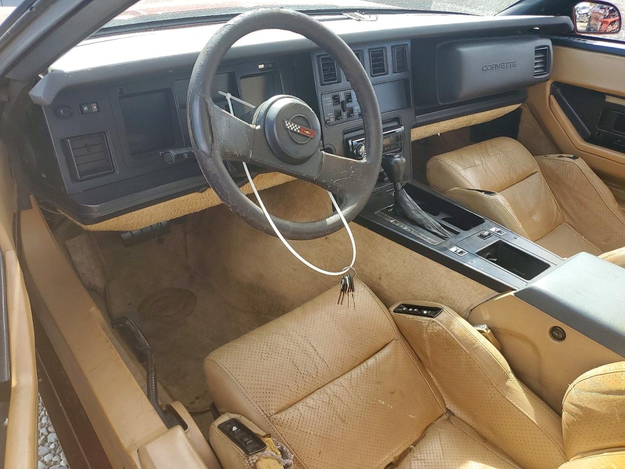 1987 Chevrolet Corvette Maroon vin: 1G1YY2181H5114950