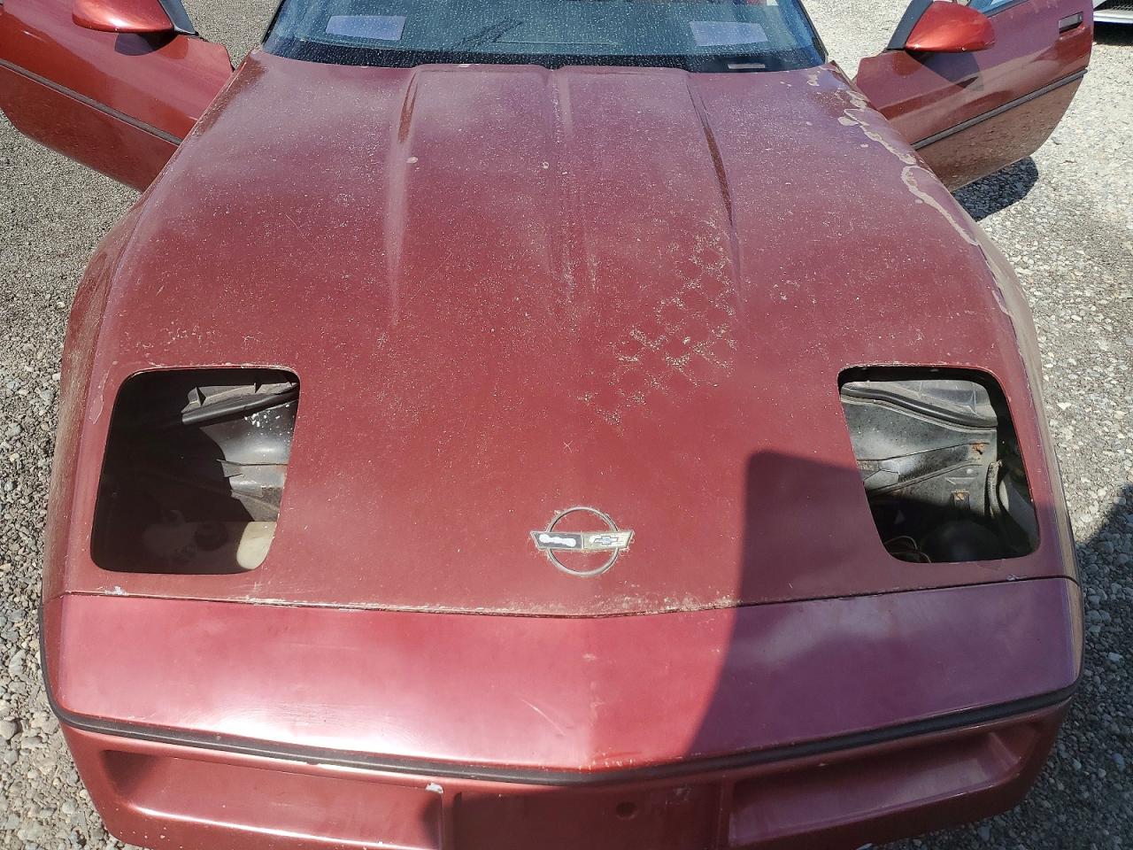 1987 Chevrolet Corvette Maroon vin: 1G1YY2181H5114950