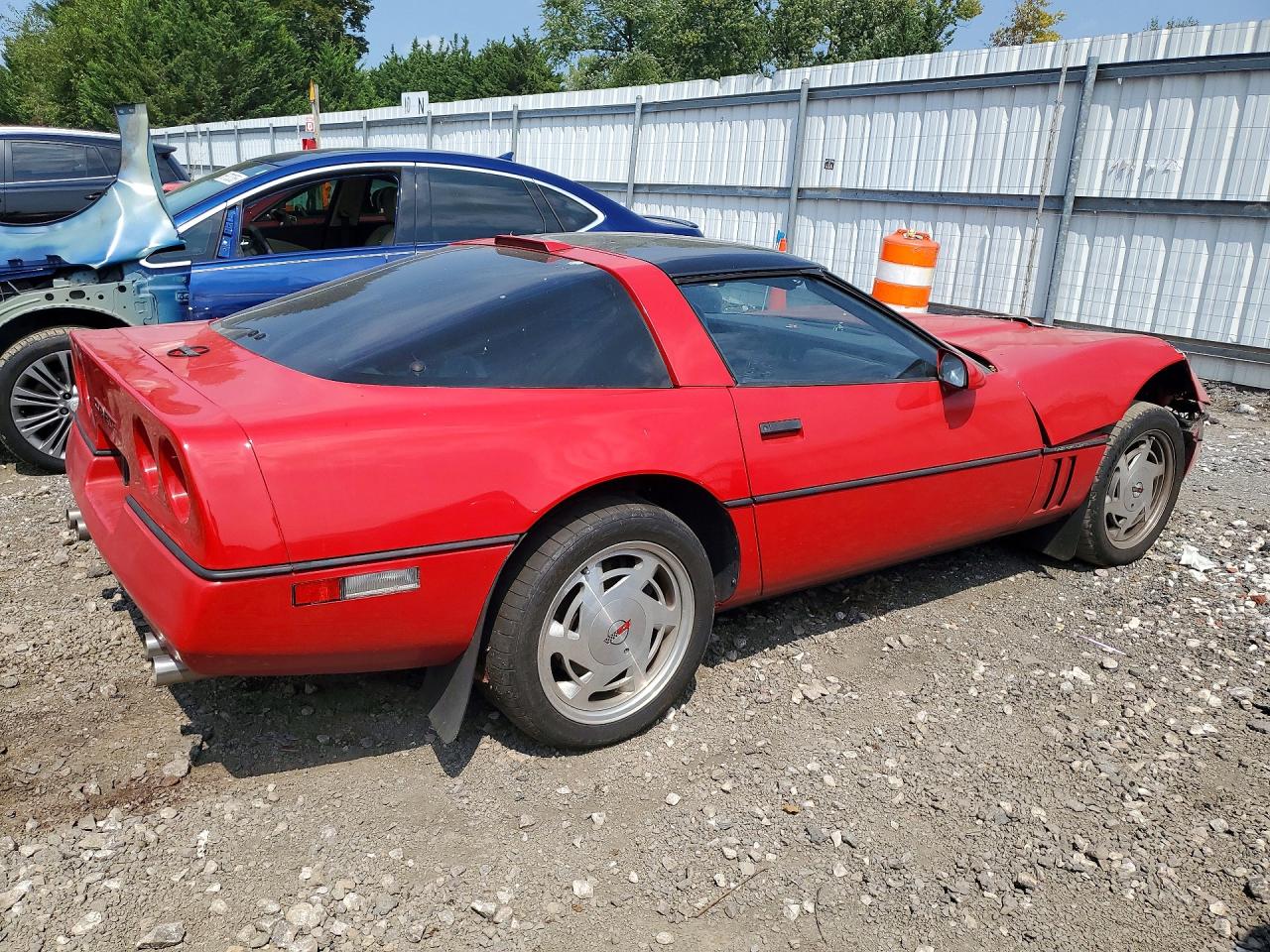 1989 Chevrolet Corvette Red vin: 1G1YY2184K5105523
