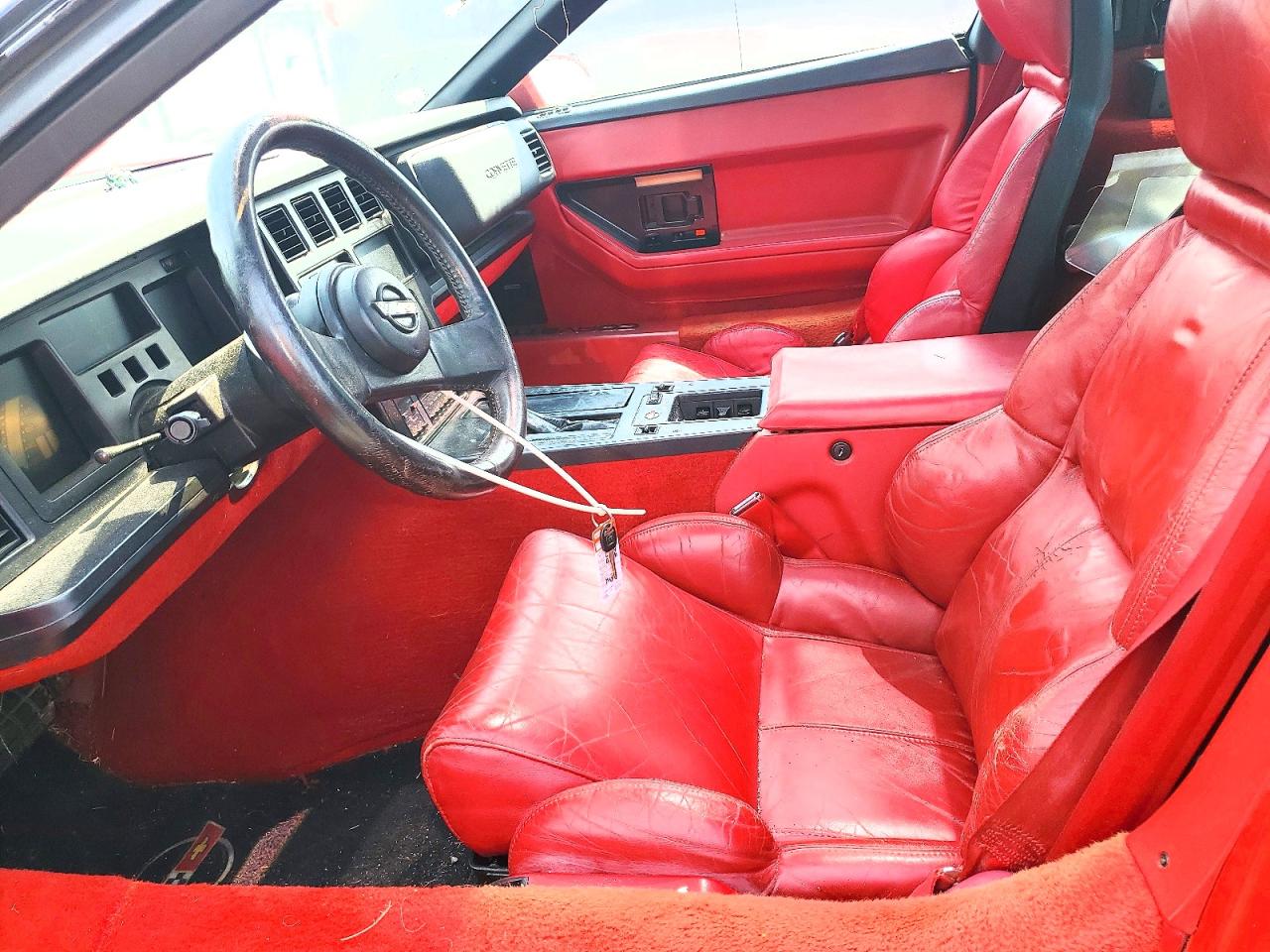 1989 Chevrolet Corvette Red vin: 1G1YY2184K5105523
