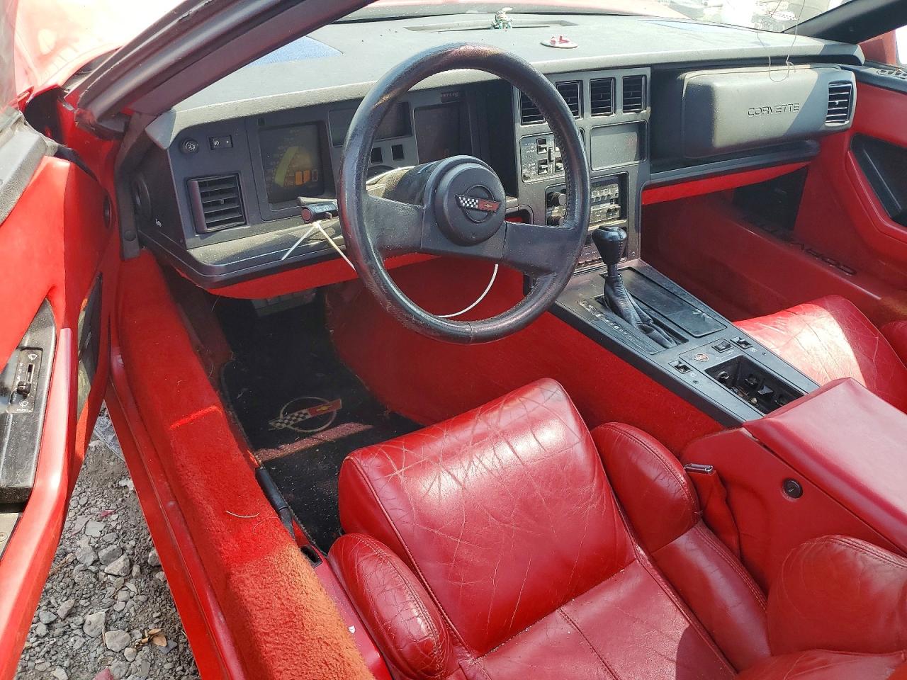 1989 Chevrolet Corvette Red vin: 1G1YY2184K5105523