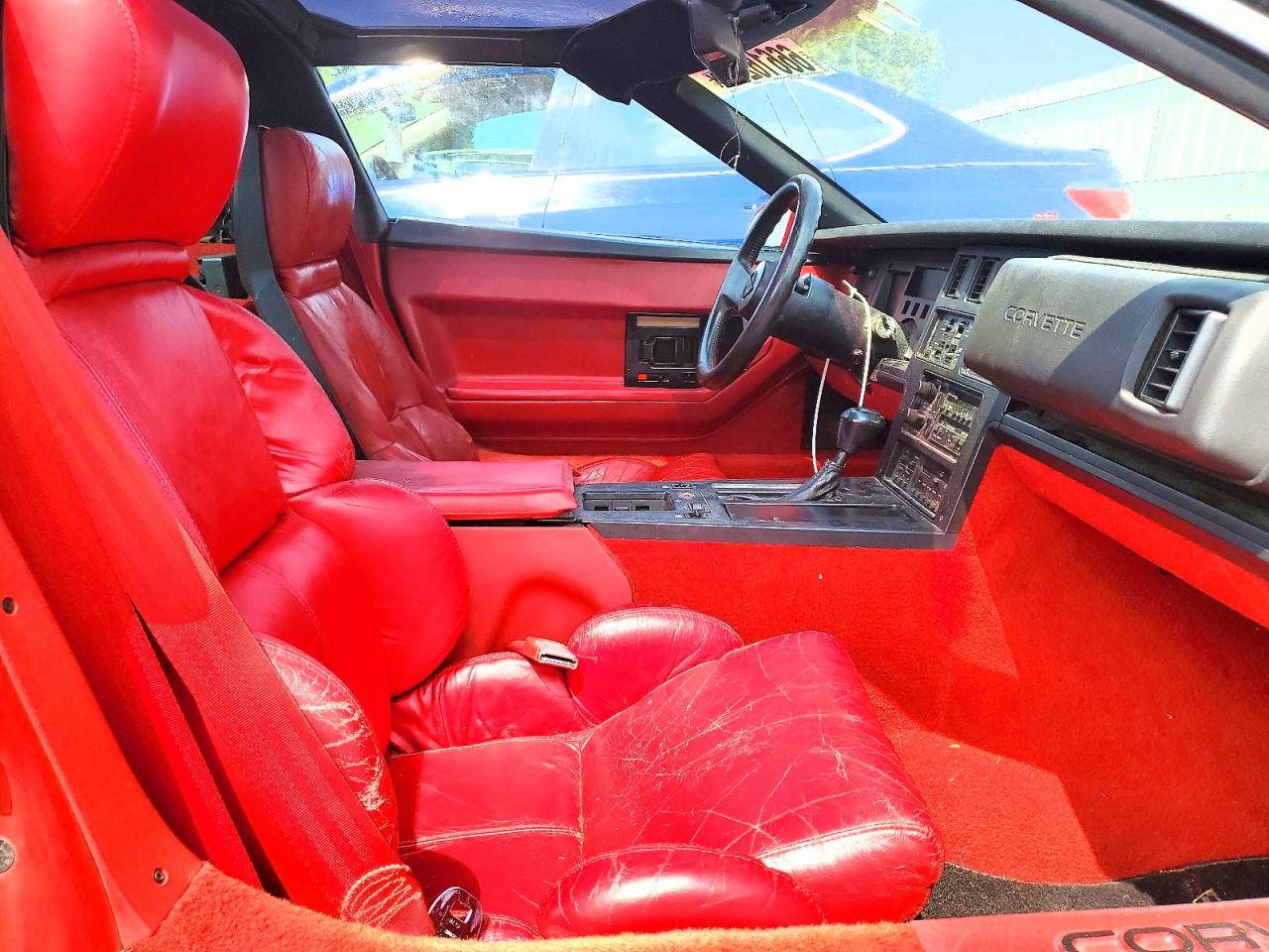 1989 Chevrolet Corvette Red vin: 1G1YY2184K5105523