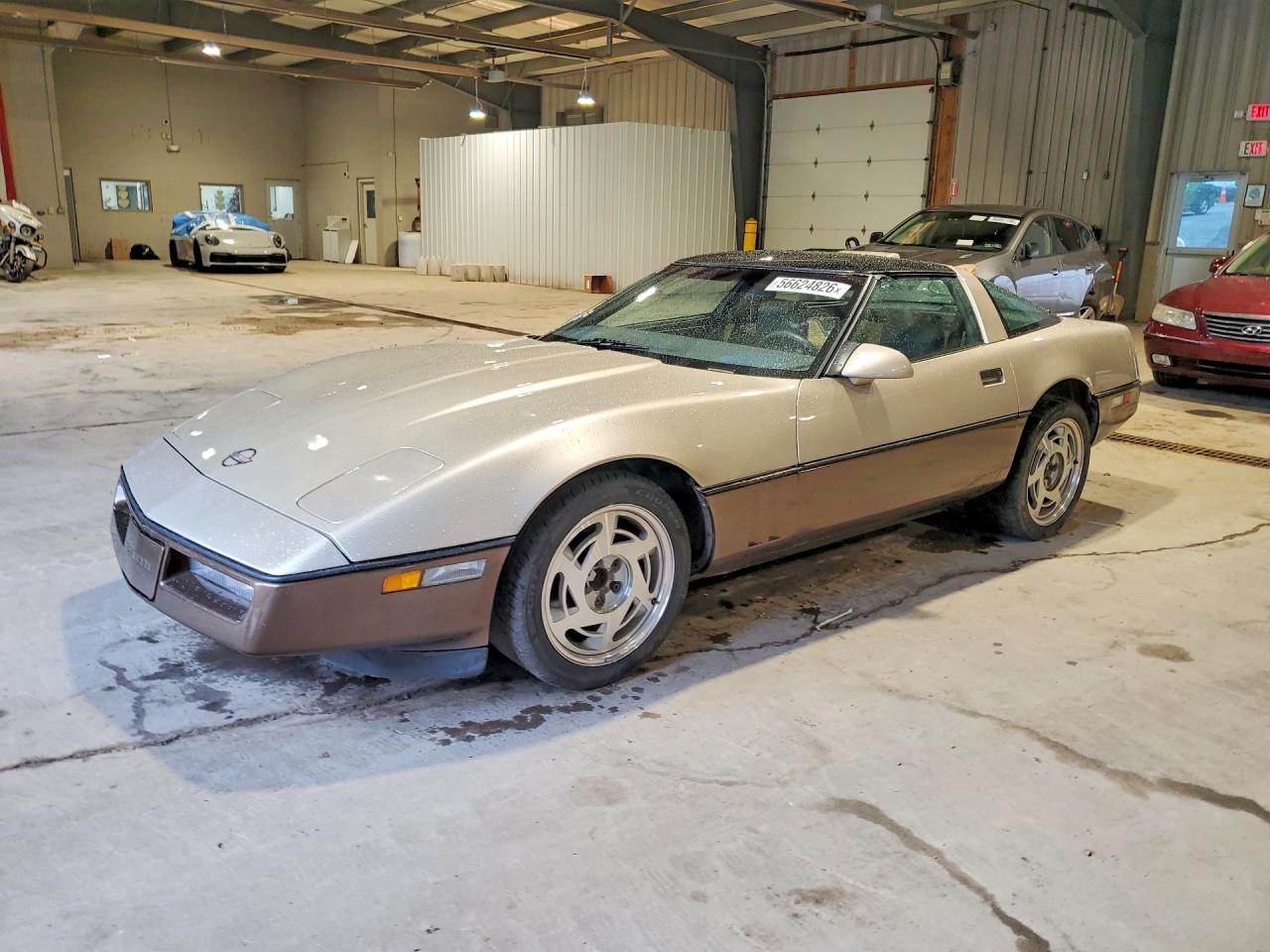 1987 Chevrolet Corvette Gold vin: 1G1YY2185H5100436
