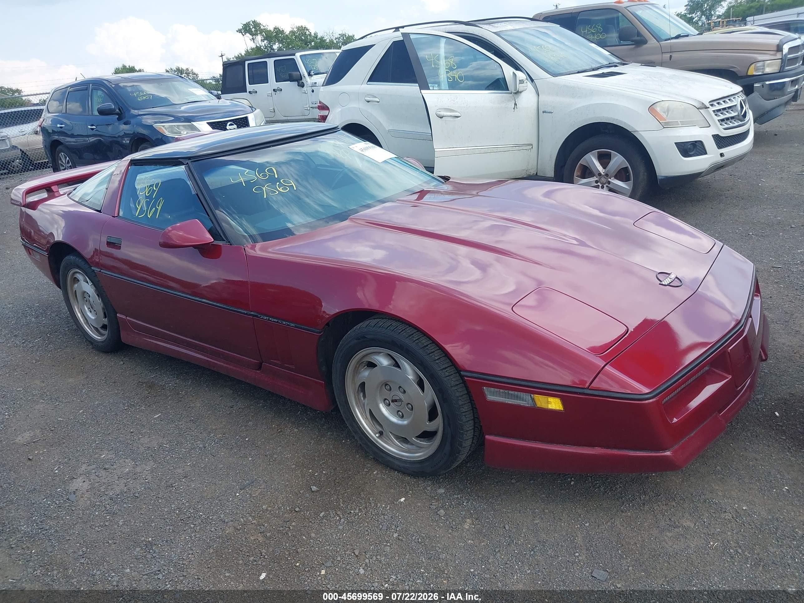 1989 Chevrolet Corvette   Red vin: 1G1YY2185K5113596