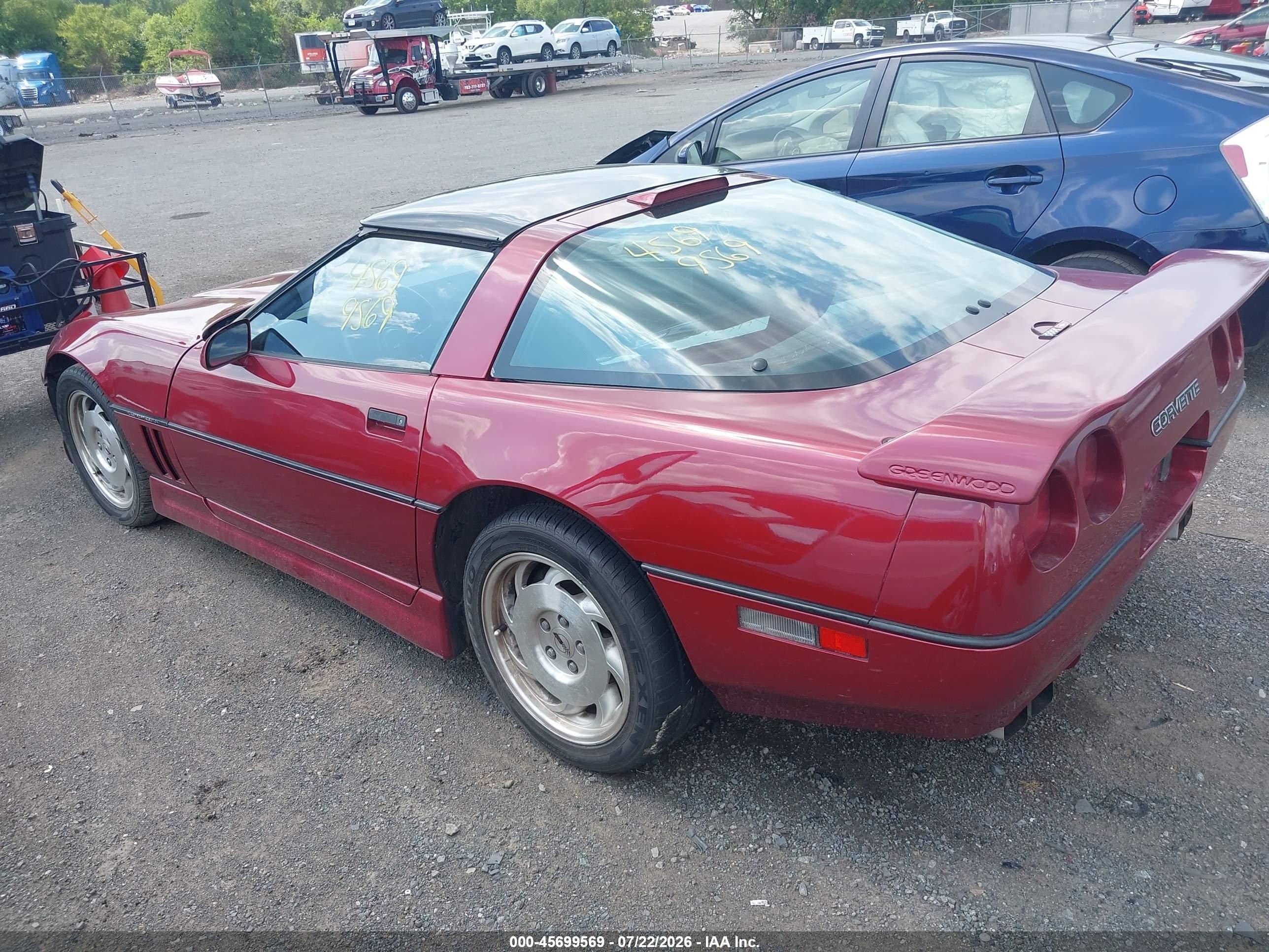 1989 Chevrolet Corvette   Red vin: 1G1YY2185K5113596
