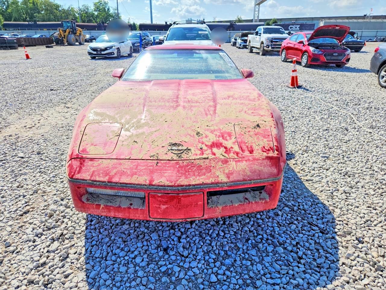 1987 Chevrolet Corvette Красный vin: 1G1YY2186H5126690