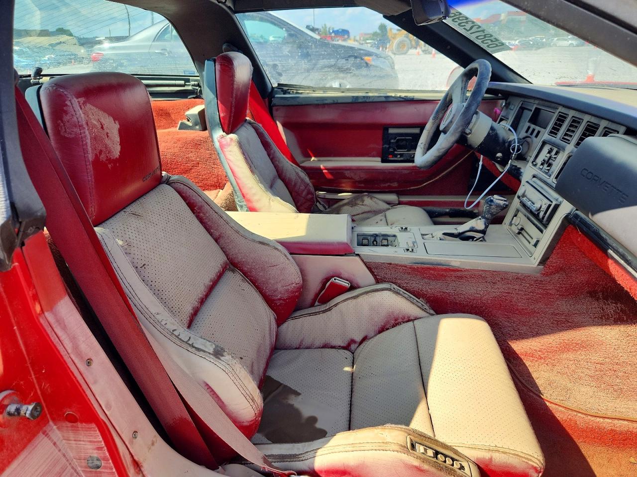 1987 Chevrolet Corvette Красный vin: 1G1YY2186H5126690