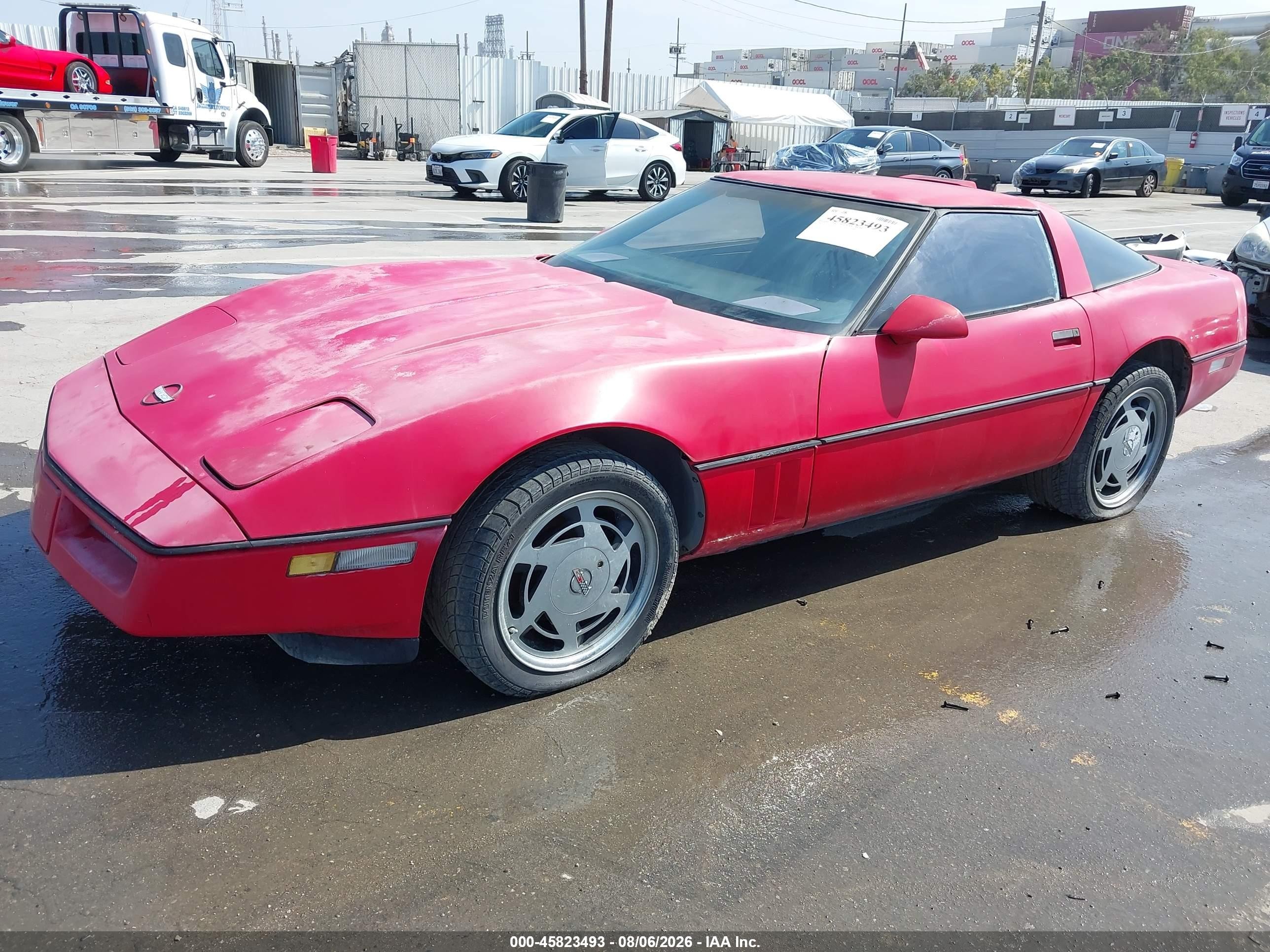 1989 Chevrolet Corvette   Red vin: 1G1YY2187K5111509