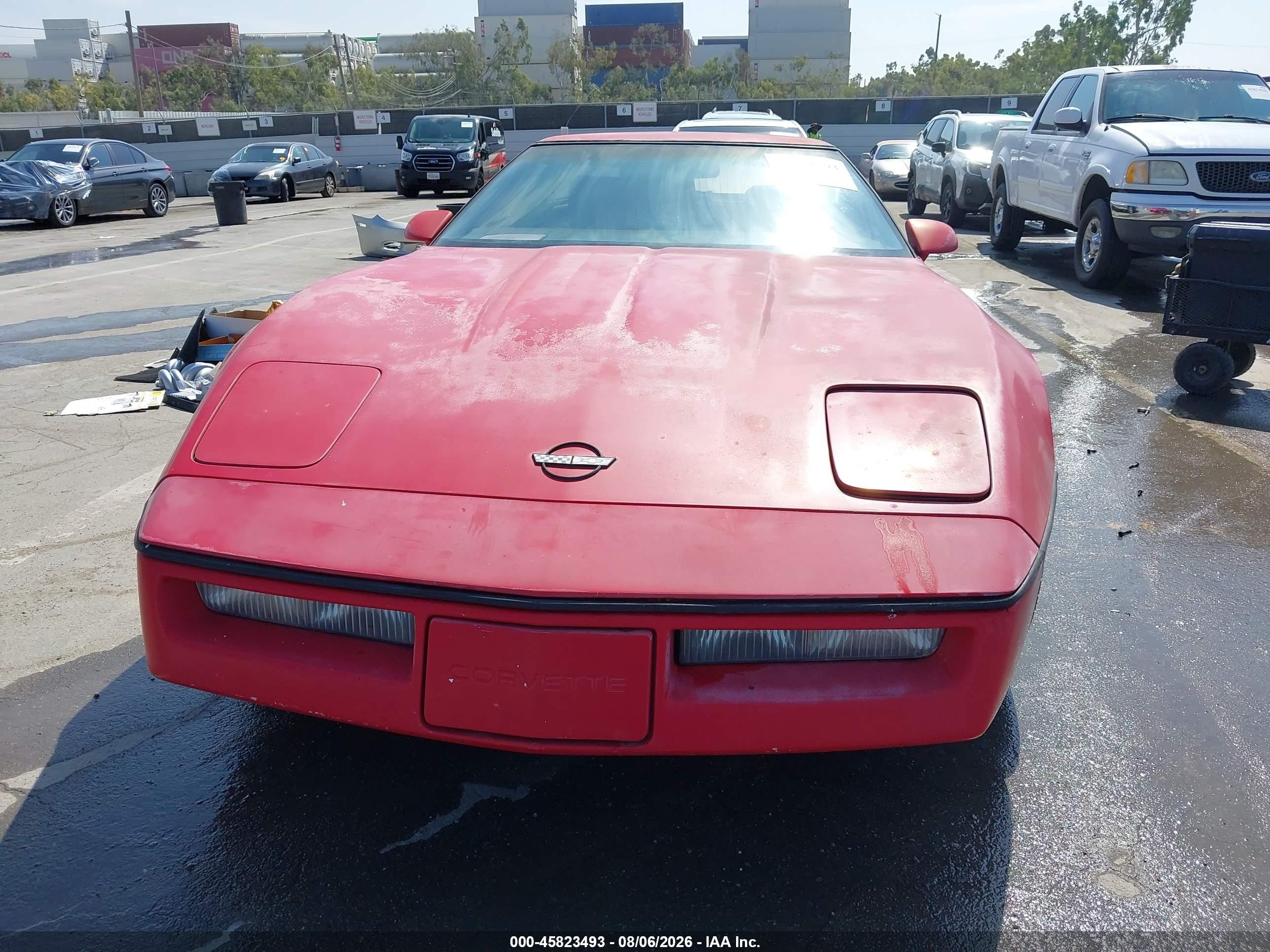 1989 Chevrolet Corvette   Red vin: 1G1YY2187K5111509
