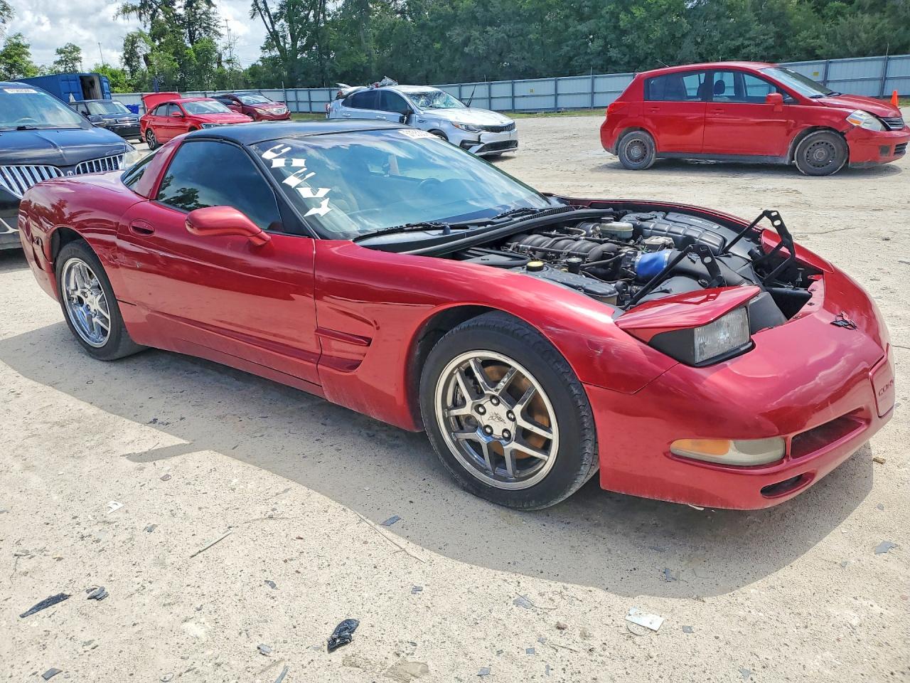 2001 Chevrolet Corvette Burgundy vin: 1G1YY22G015121142