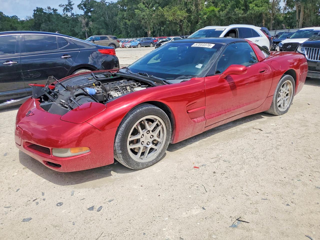 2001 Chevrolet Corvette Burgundy vin: 1G1YY22G015121142