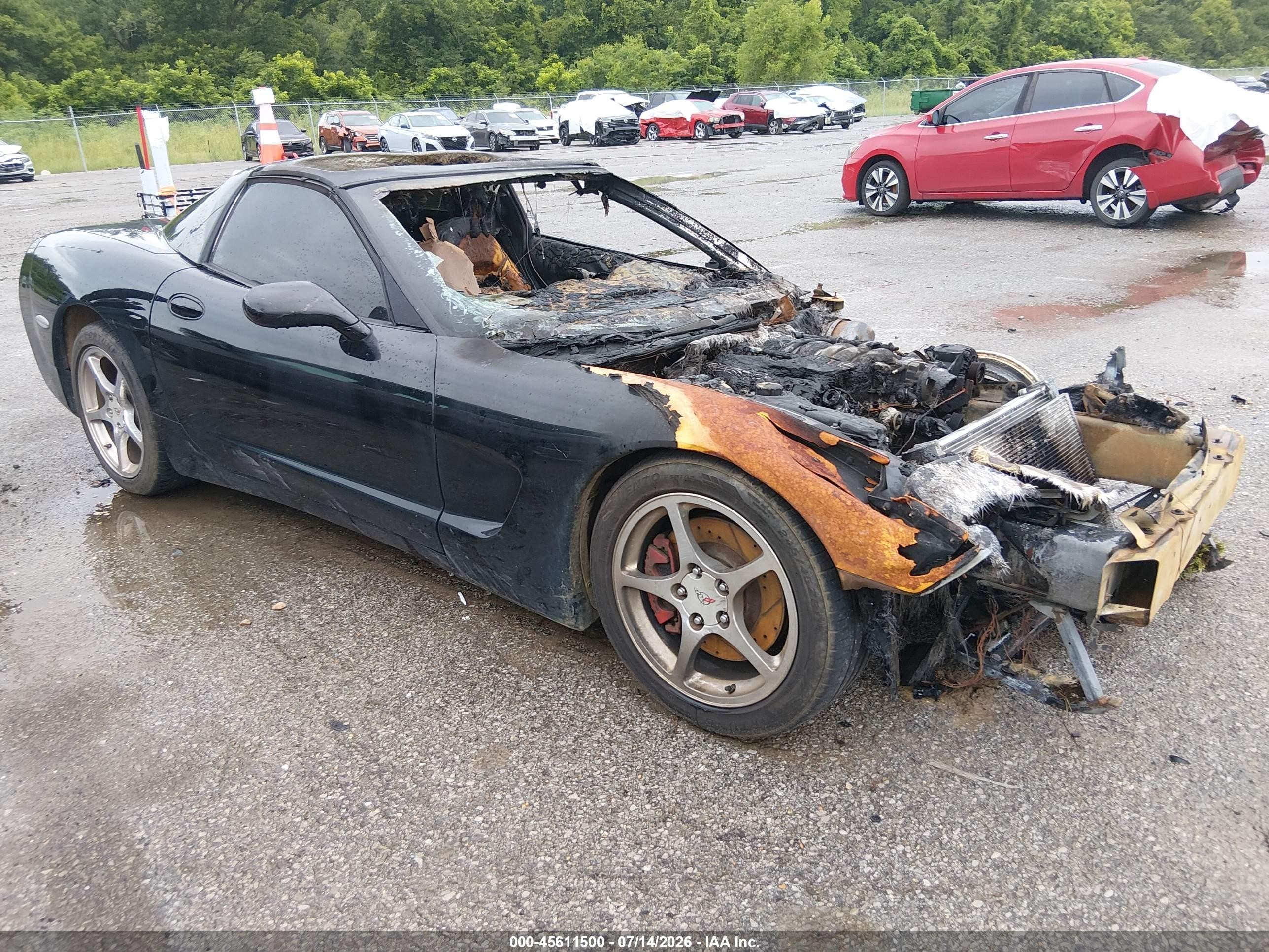 2004 Chevrolet Corvette   Черный vin: 1G1YY22G045107682