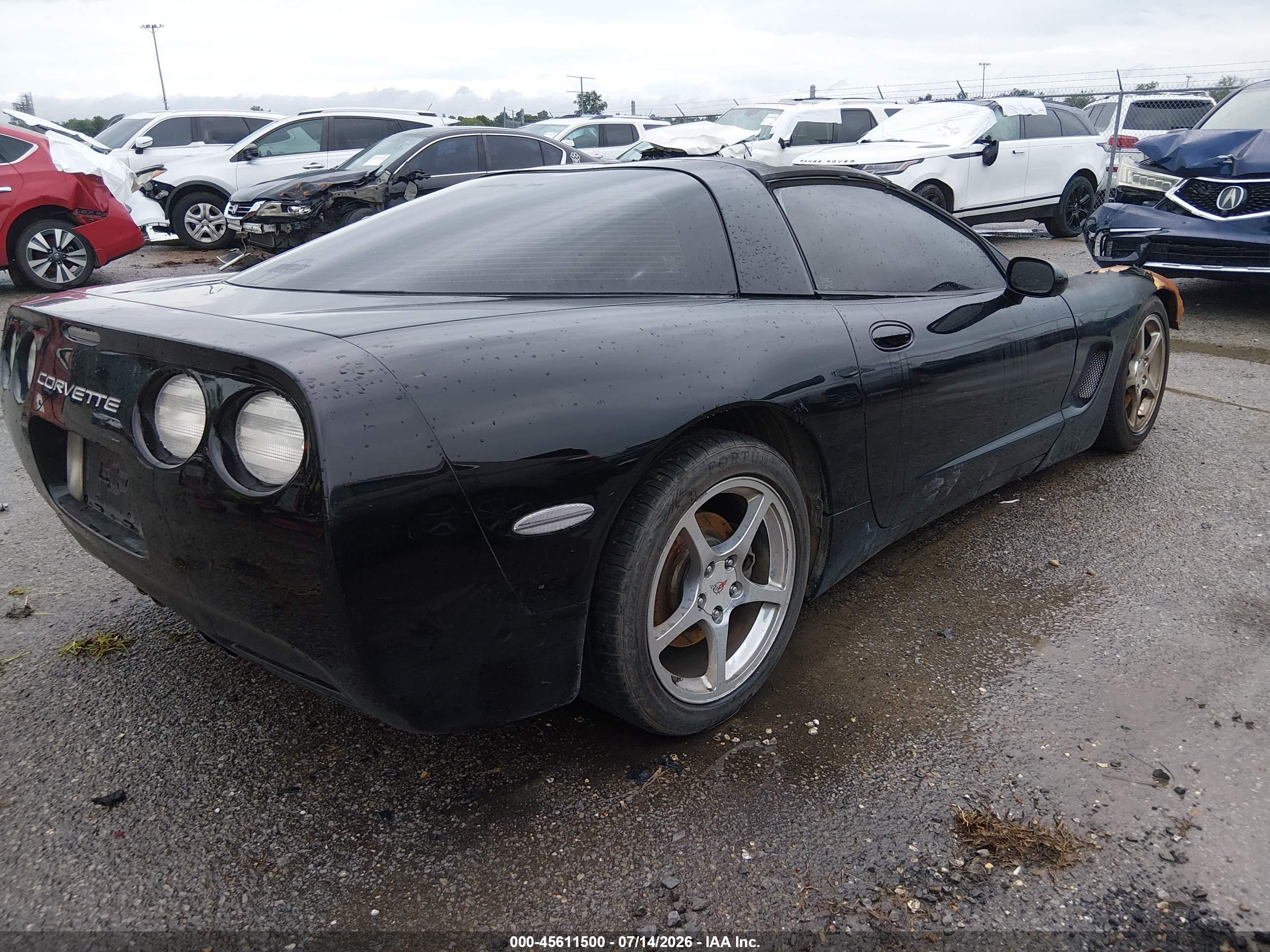 2004 Chevrolet Corvette   Черный vin: 1G1YY22G045107682