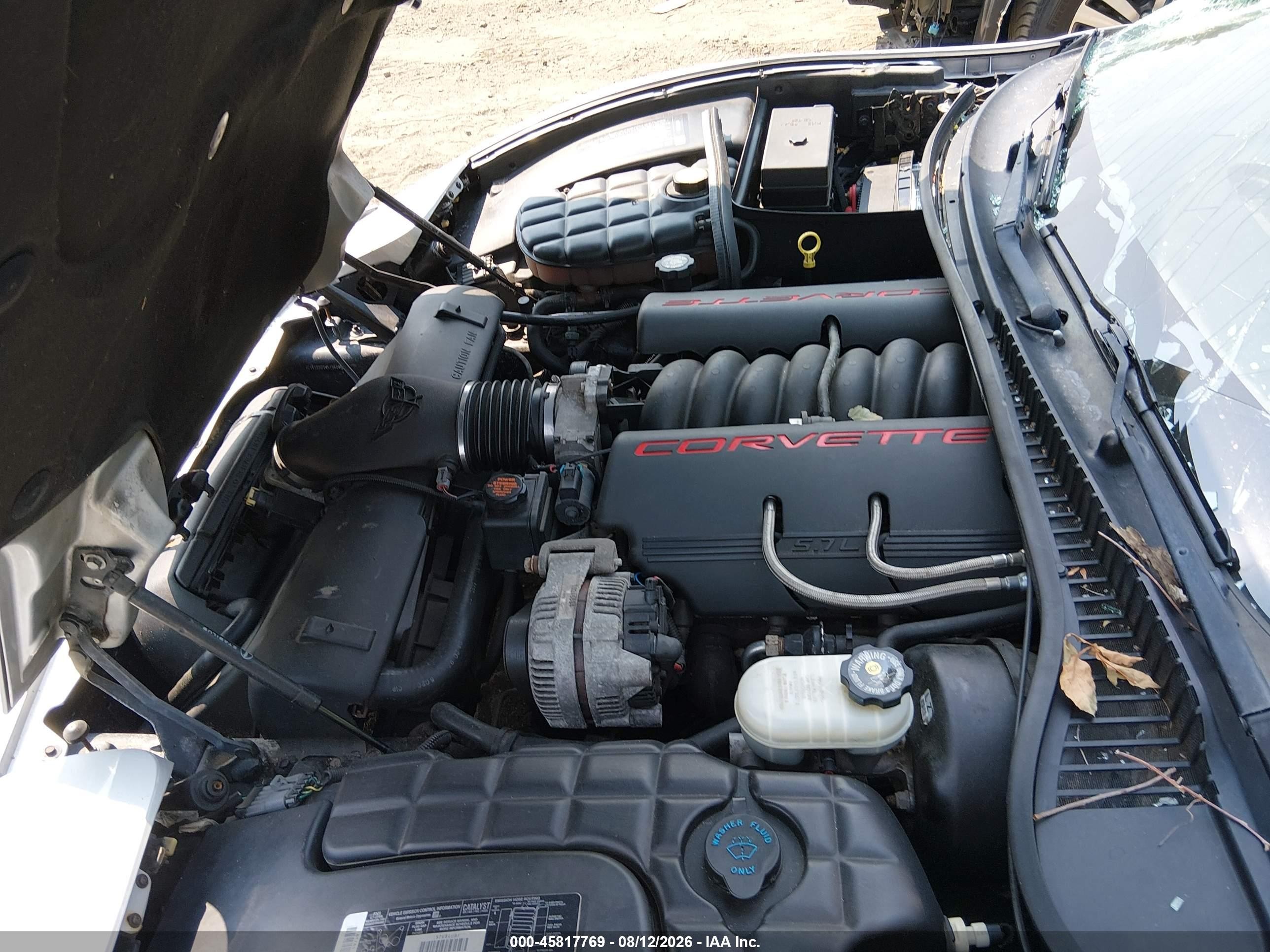 1998 Chevrolet Corvette   Серебряный vin: 1G1YY22G1W5106205