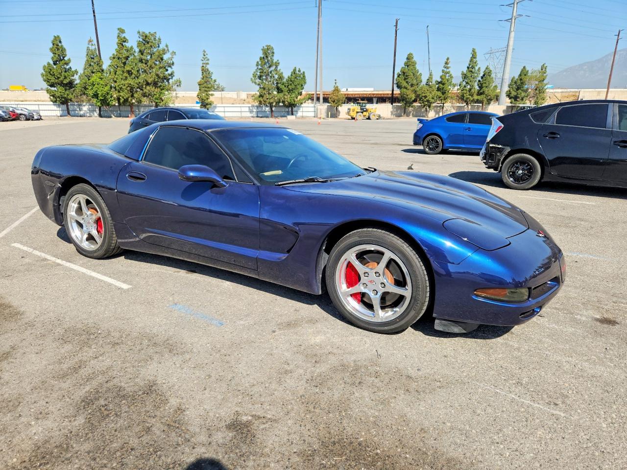 2001 Chevrolet Corvette Blue vin: 1G1YY22G215128156
