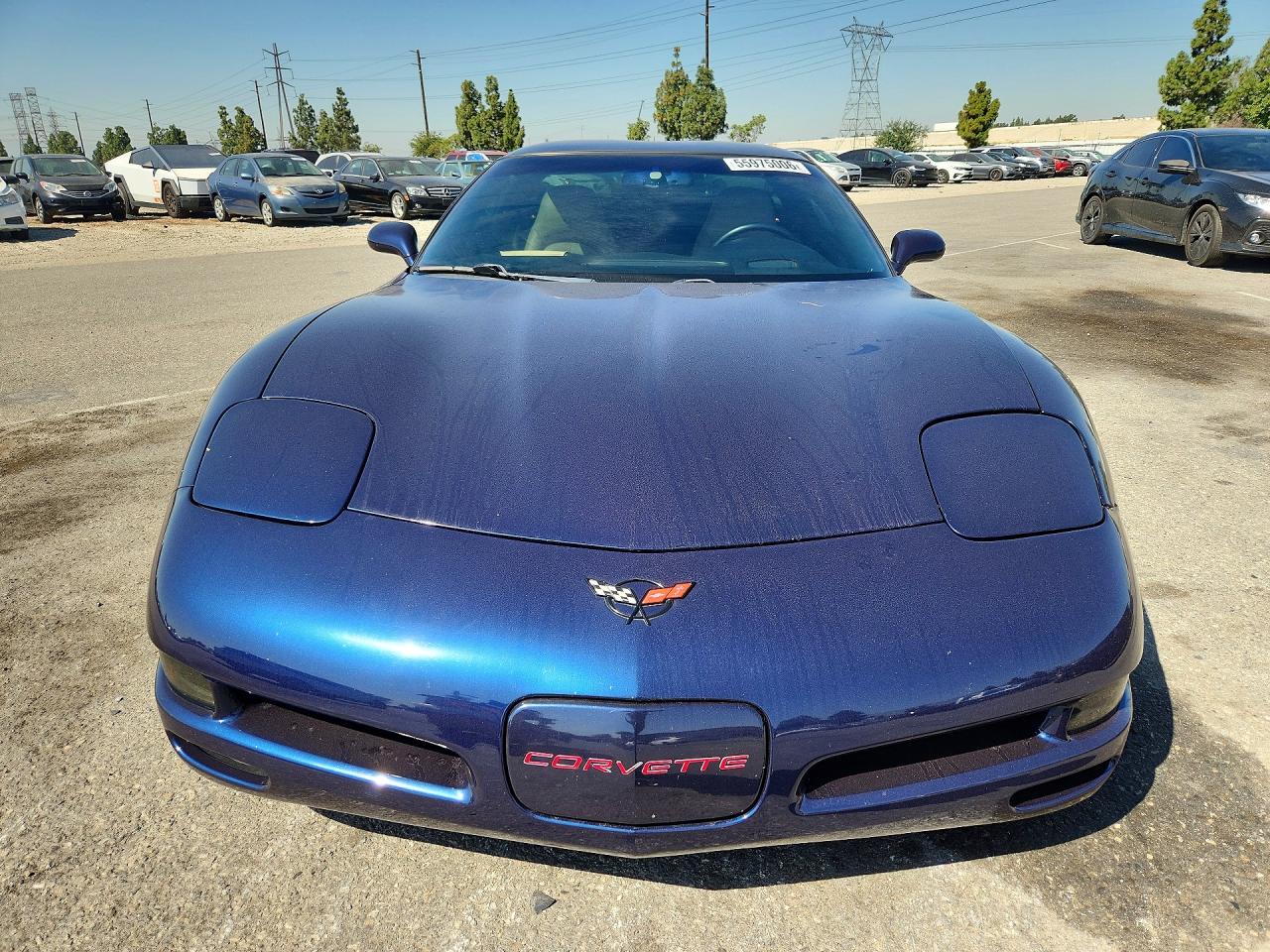 2001 Chevrolet Corvette Blue vin: 1G1YY22G215128156