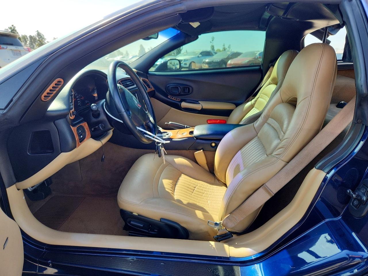 2001 Chevrolet Corvette Blue vin: 1G1YY22G215128156