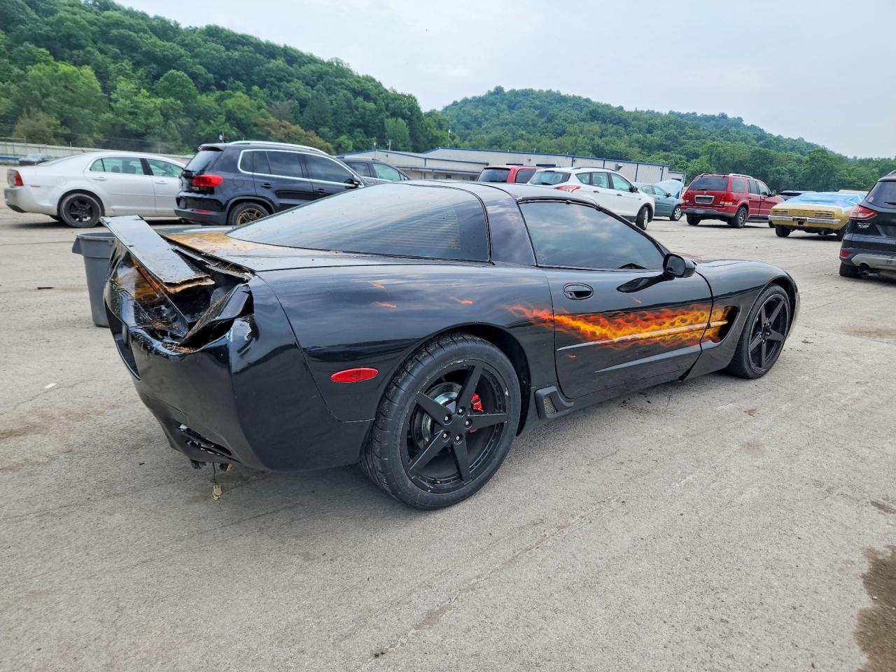 1997 Chevrolet Corvette Black vin: 1G1YY22G2V5104123