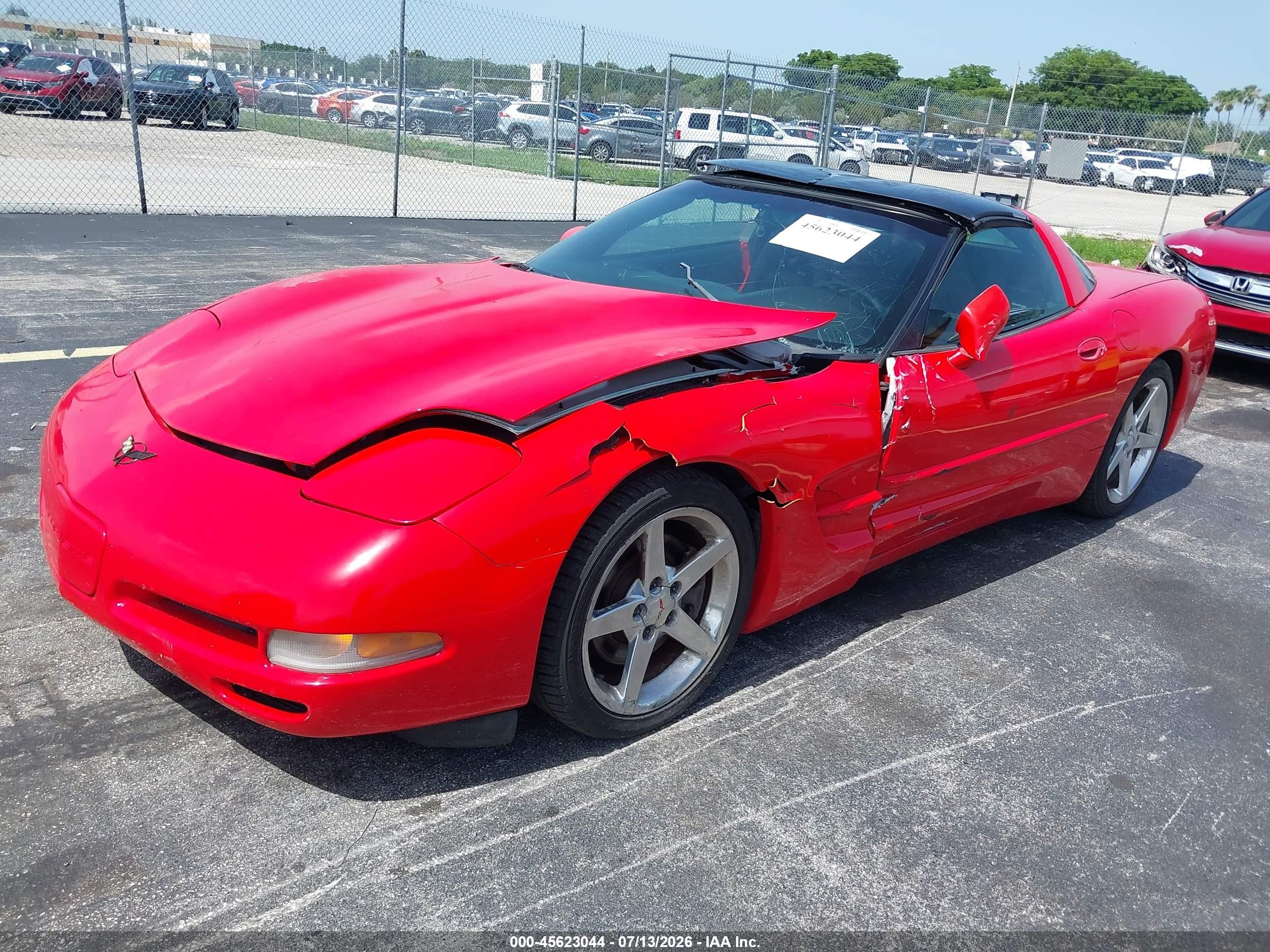 1998 Chevrolet Corvette   Красный vin: 1G1YY22G2W5108416
