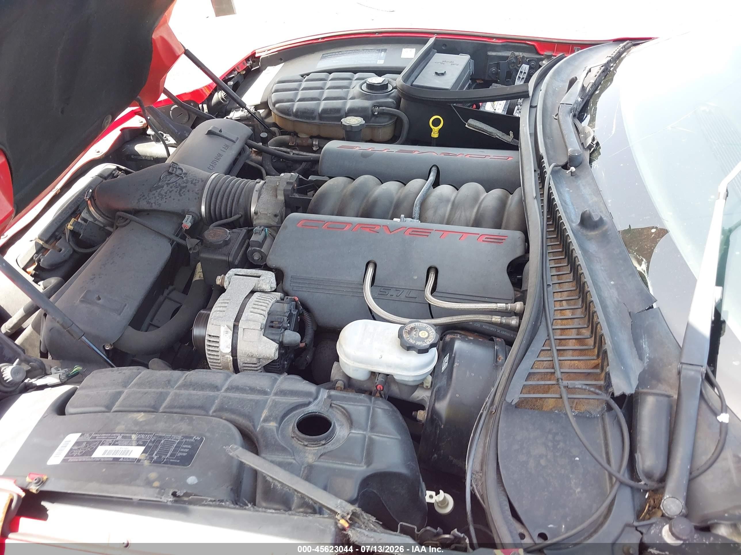 1998 Chevrolet Corvette   Красный vin: 1G1YY22G2W5108416